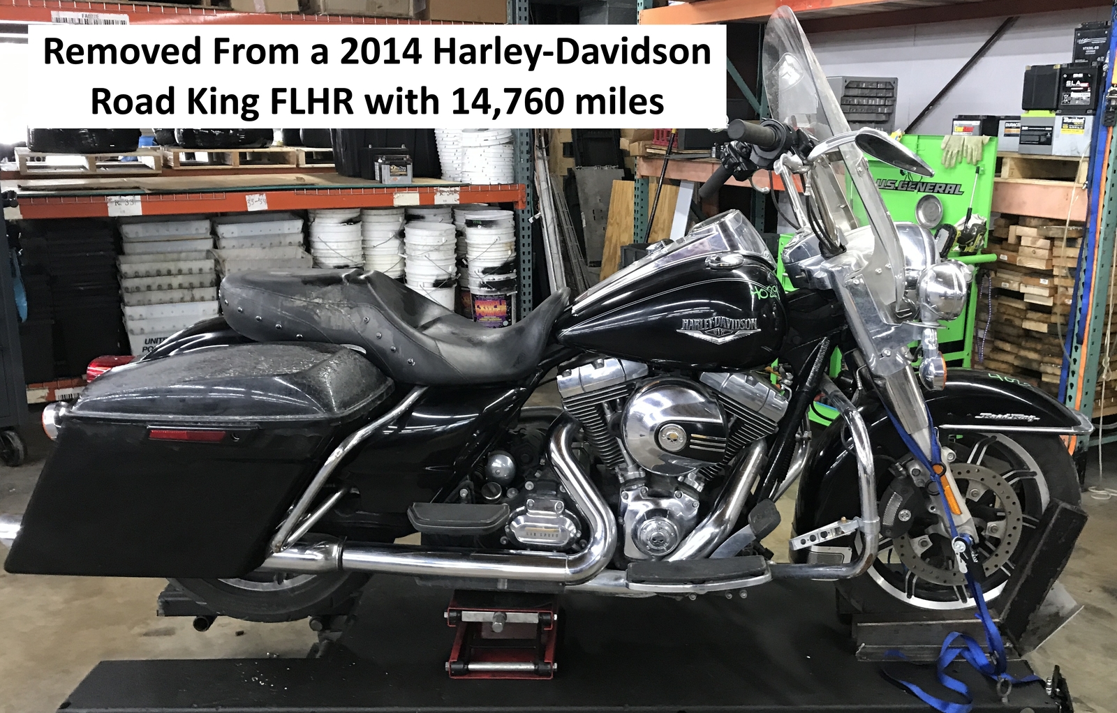 2014 Harley Road King 17" x 3.00" Front Wheel Rim IMPELLER 25mm NON ABS