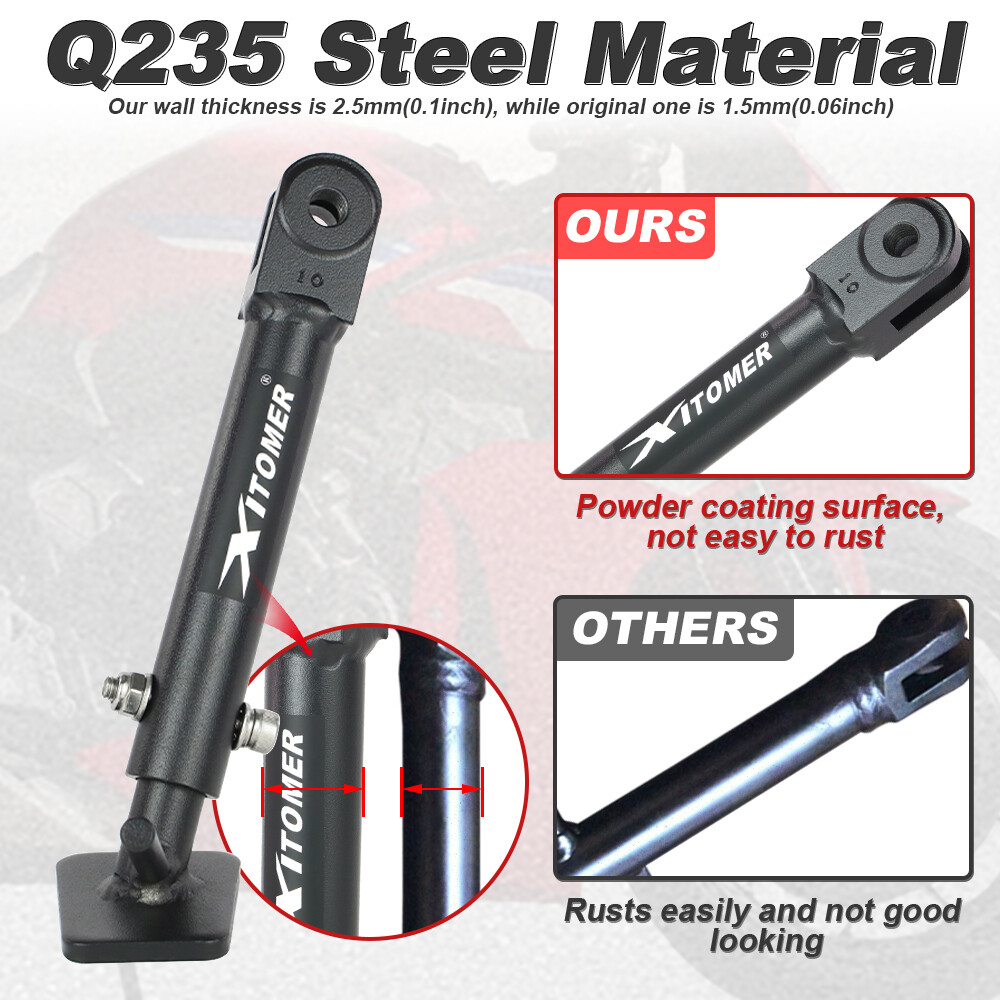Adjustable Kick Stand Bracket Fit For Honda CBR650R 2019-2024 CB650R 2019-2025