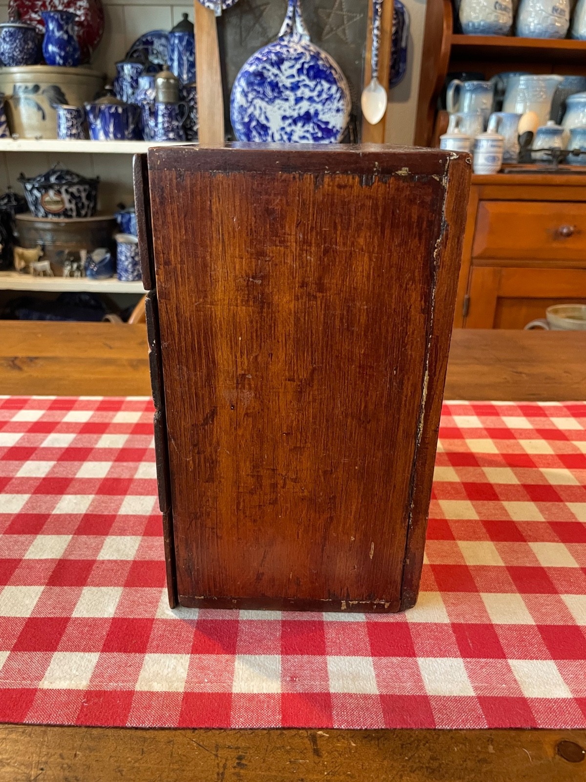 Small Antique Cabinet w/Brass Knobs