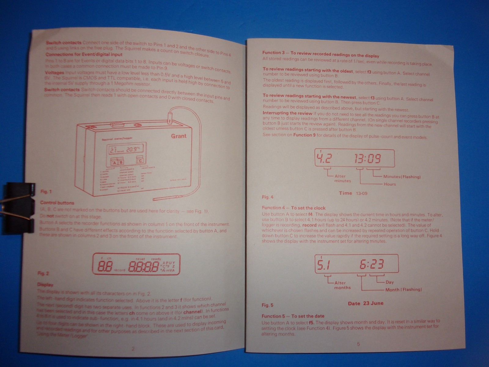Grant SQ-4K Data Logger 12-BIt Squirrel Meter 0 to 250 C