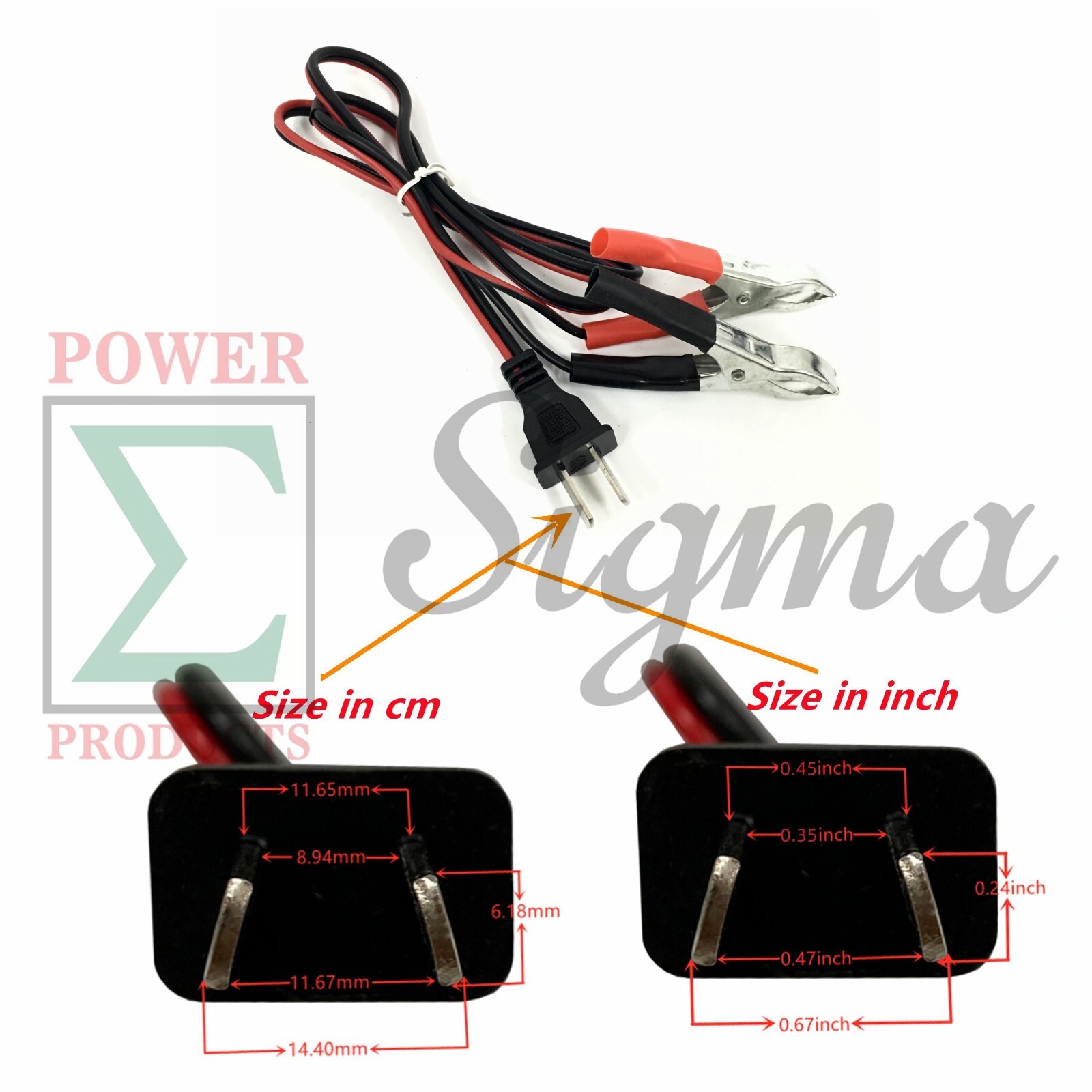 12V DC Charging Cable For Harbor Predator 3500W Inverter Generator 63584 59137