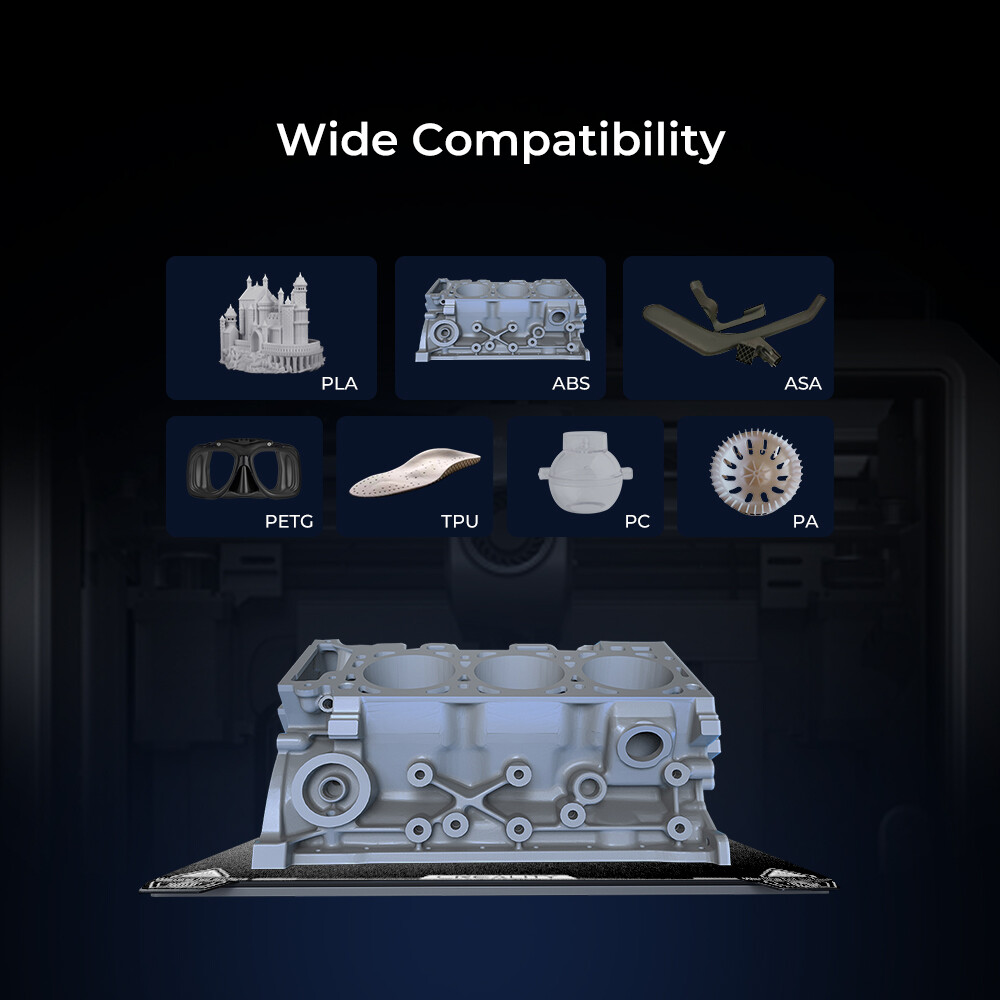 Creality K1C Build Plate 235x235mm Textured PEI Flexible Spring Steel for K1C