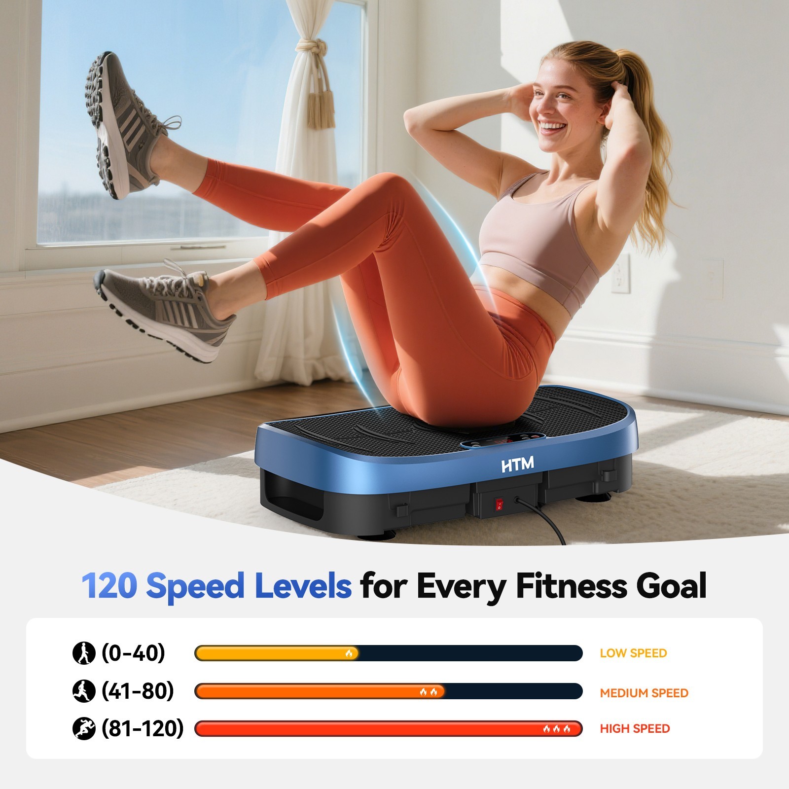 Vibration Plate Exercise Machine Curved Vibration Plate for Lymphatic Drainage