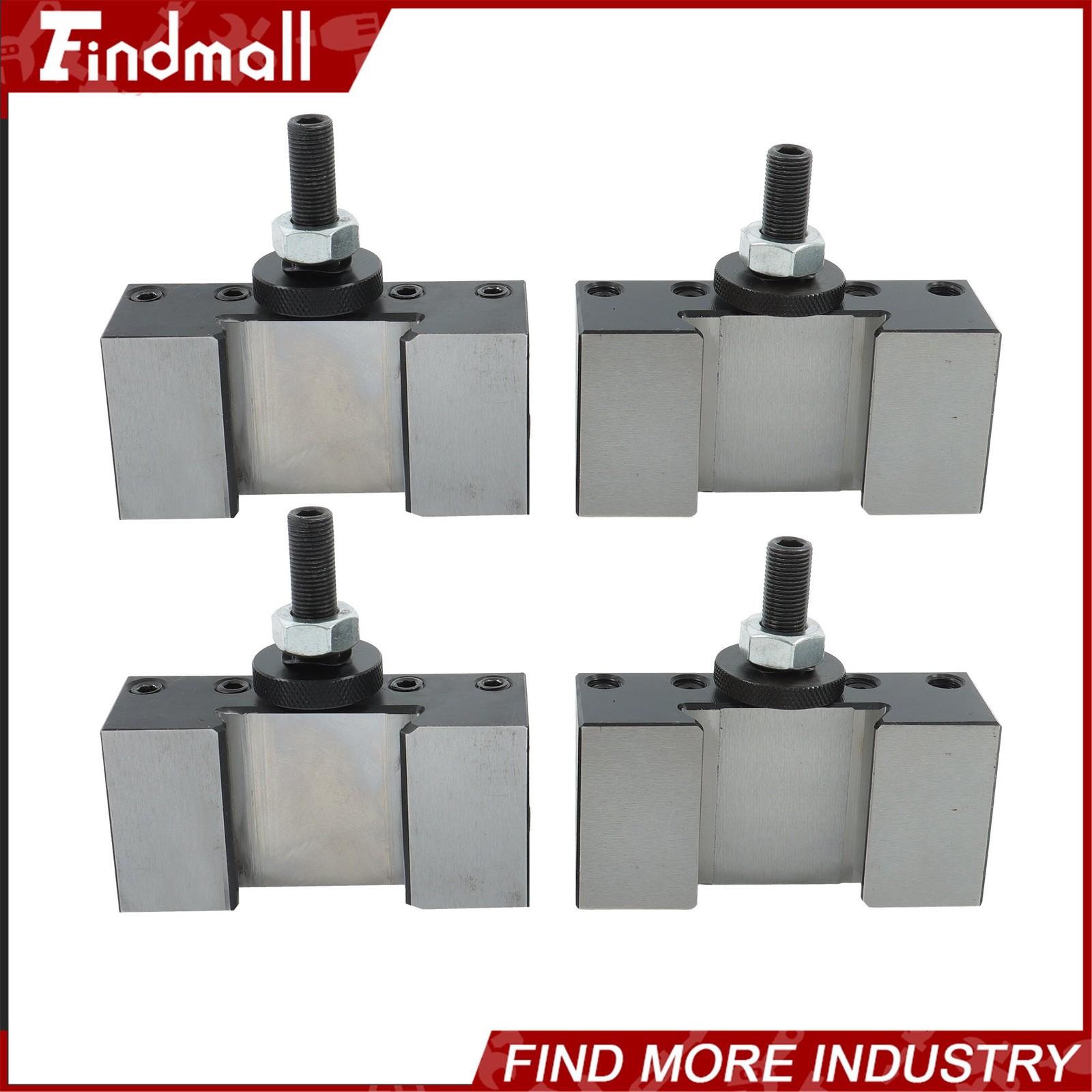 Findmall BXA Tool Post Tool Holder 4 Pc For 250-201 250-201XL 250-202 250-202XL