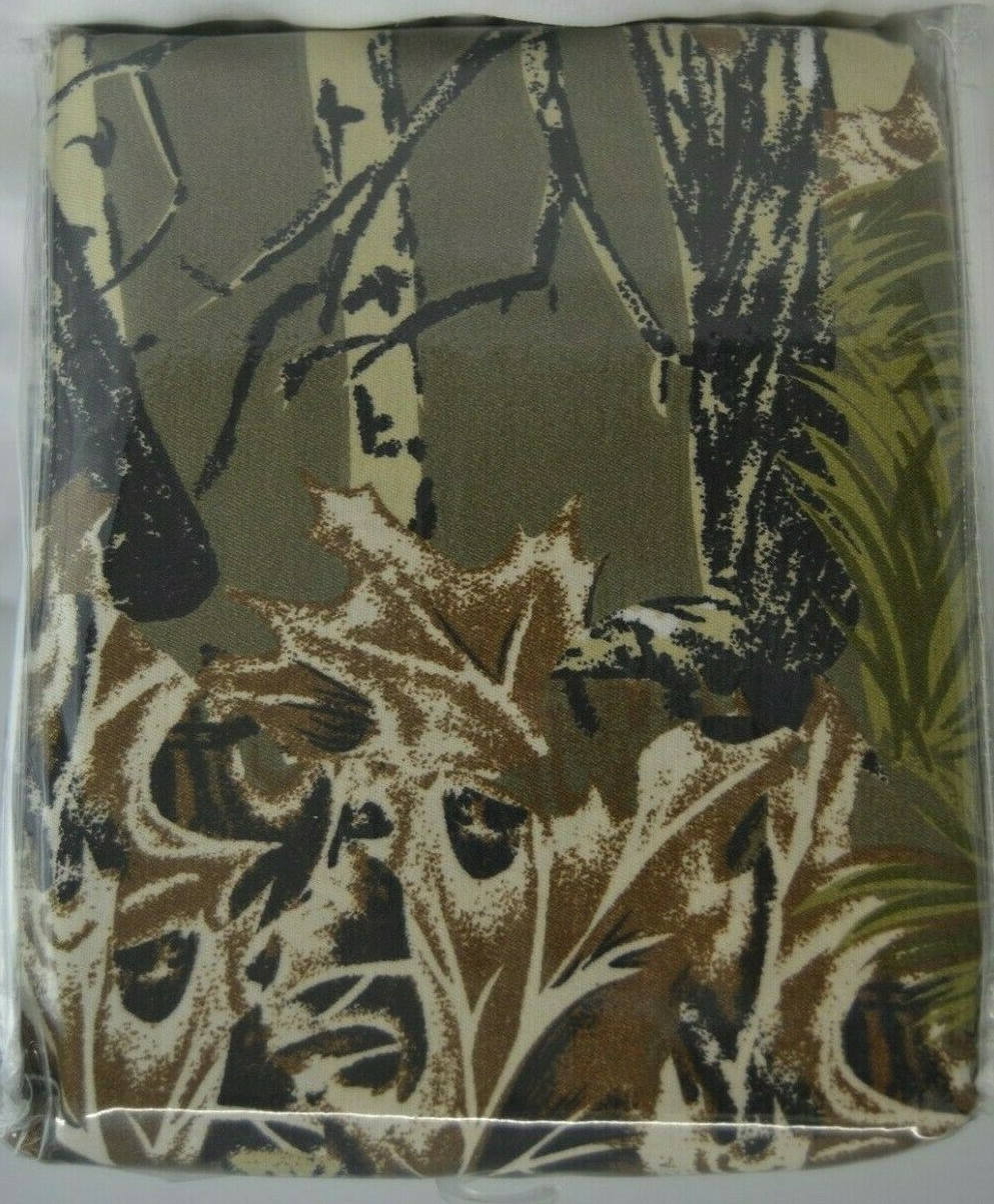 CAMO CAMOUFLAGE THE WOODS NEW 5 PC CURTAIN SET HUNTING CABIN LODGE CURTAINS