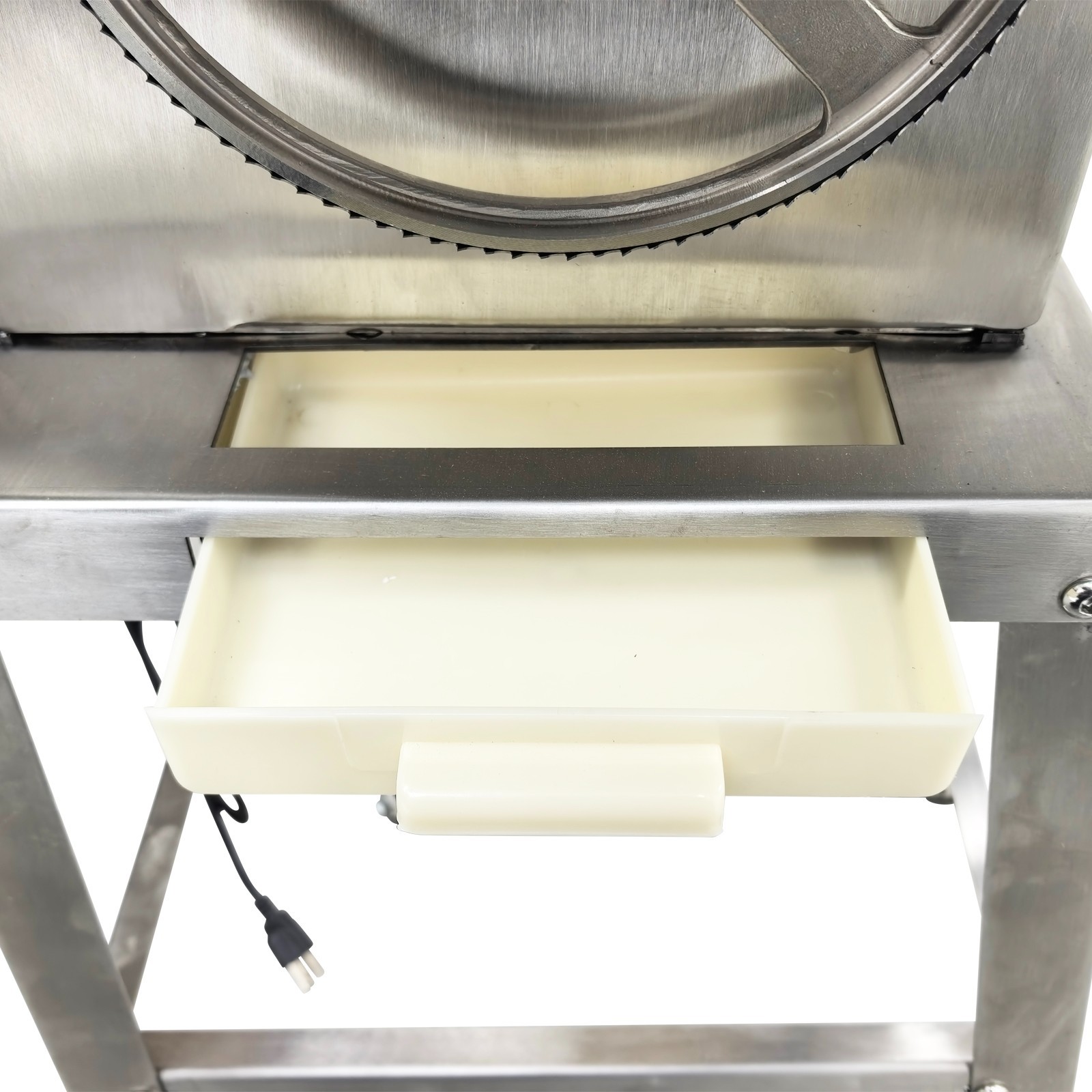 Electric Bone Saw Commercial Frozen Meat Cutter Stainless Steel Band Saw 110V