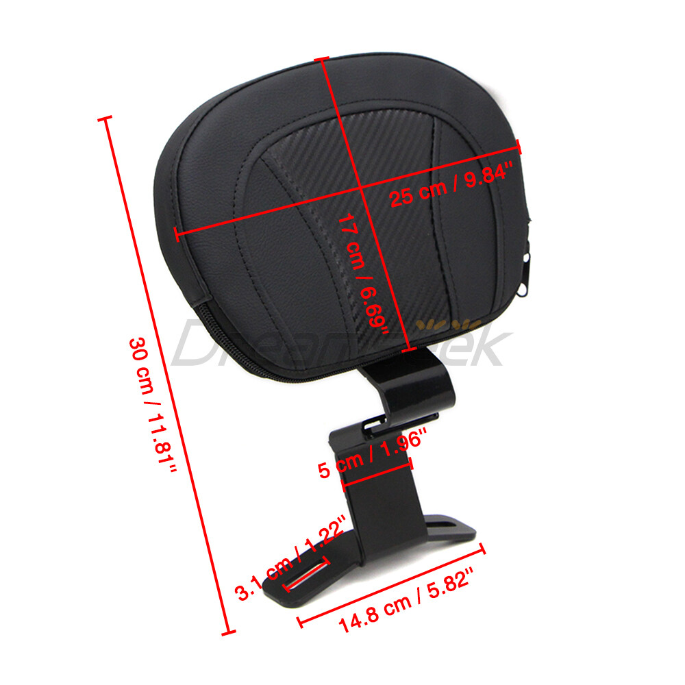 Front Rider Driver Backrest Pad for Harley Touring Road Glide King FLHX 2009-22
