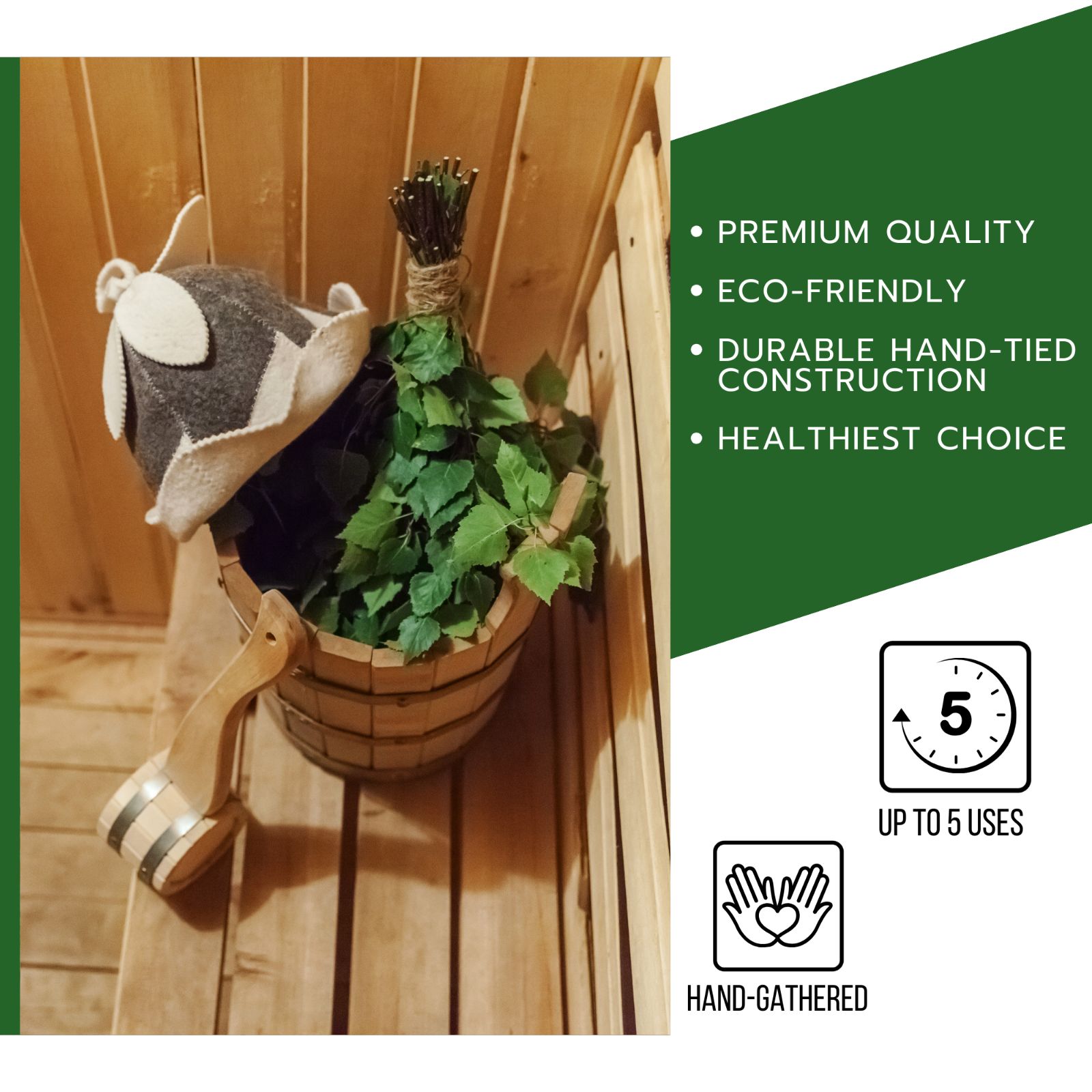 SET OF 2 Large Birch Sauna Whisk Russia Venik Spa Broom Веник для бани Березовый