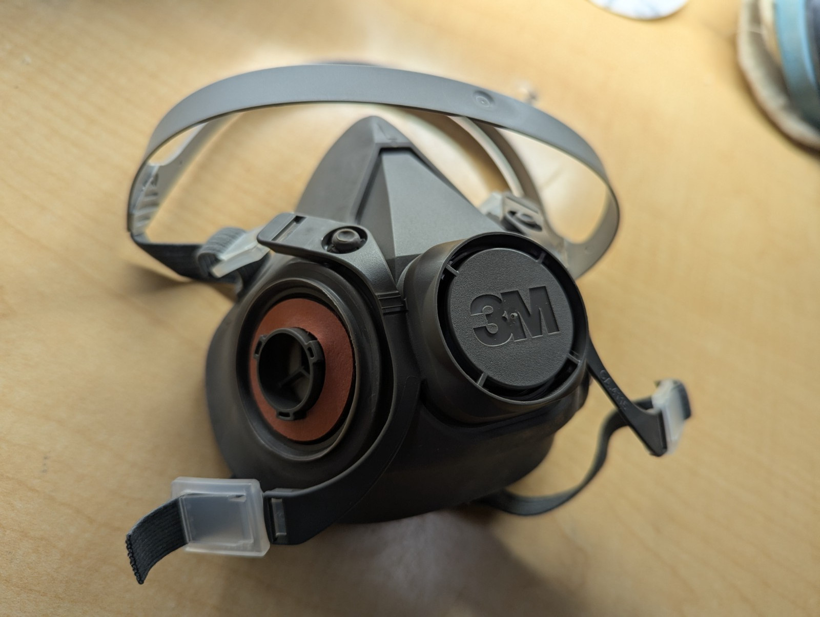 3M 6300 Half-Face Reusable Respirator, NIOSH, Bayonet, 4-Point, Large,