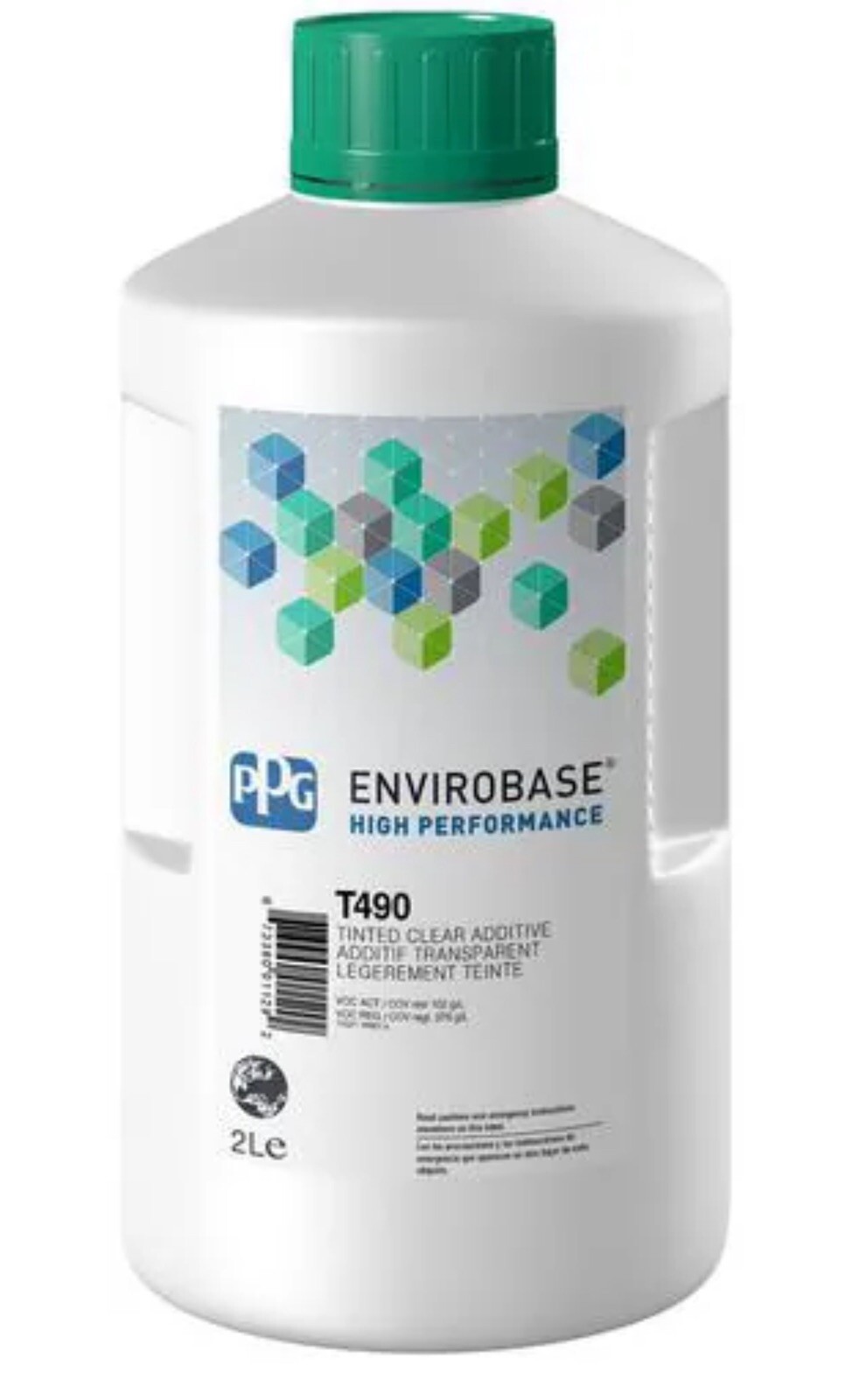 T490 PPG Refinish Envirobase High Performance 2 Liter Clear Free Shipping!
