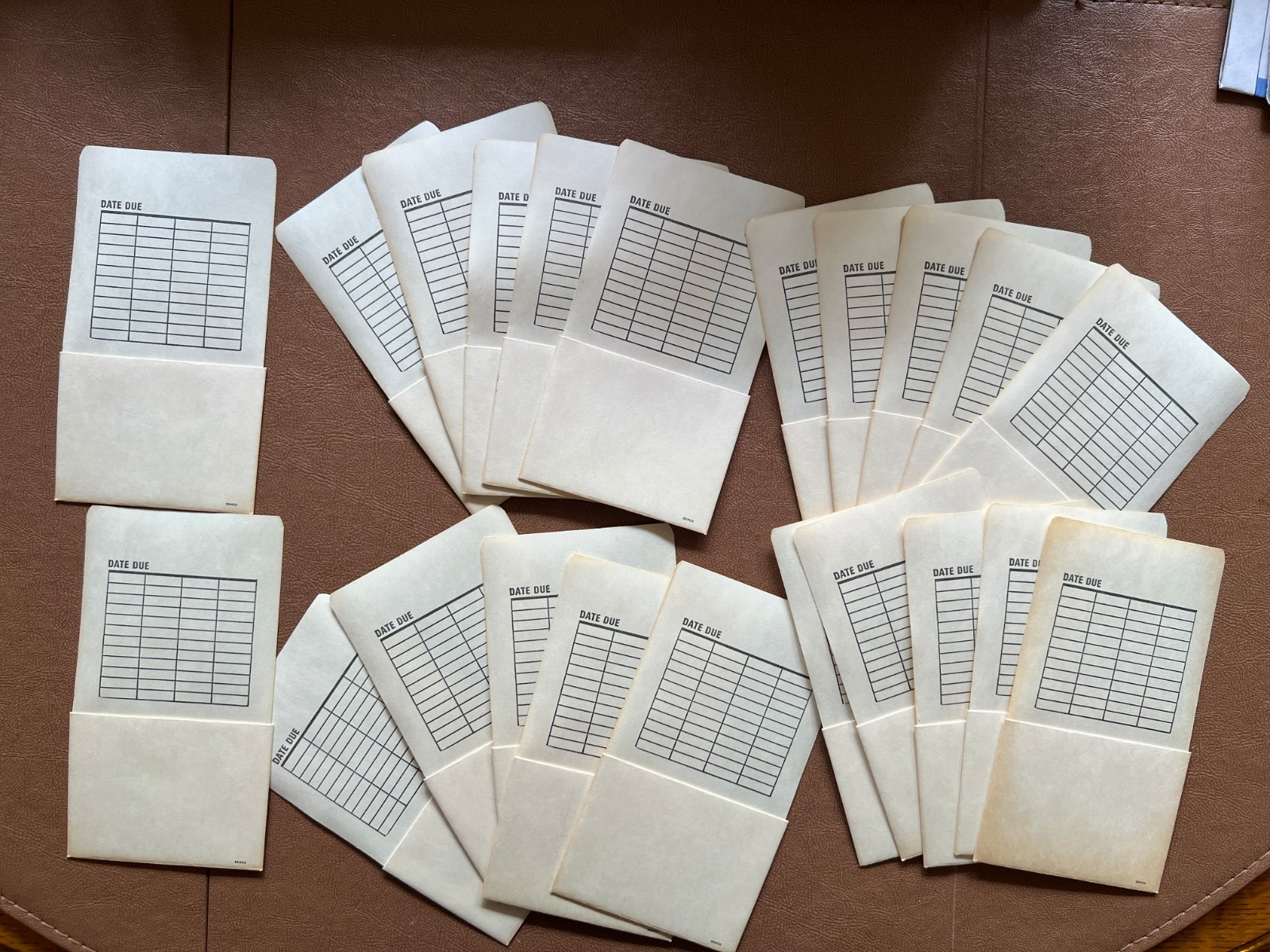 VTG Sealed Demco 32-239 Deck of Library Check Out Cards (x1) Book Pockets (x22)