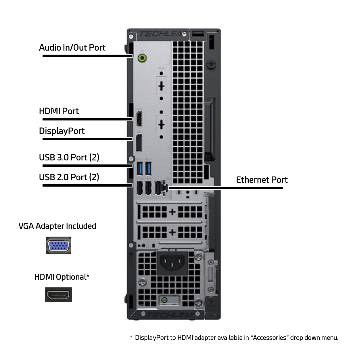 Dell Desktop Computer PC i5-8500, up to 64GB RAM, 4TB SSD, Windows 11 or 10 WiFi