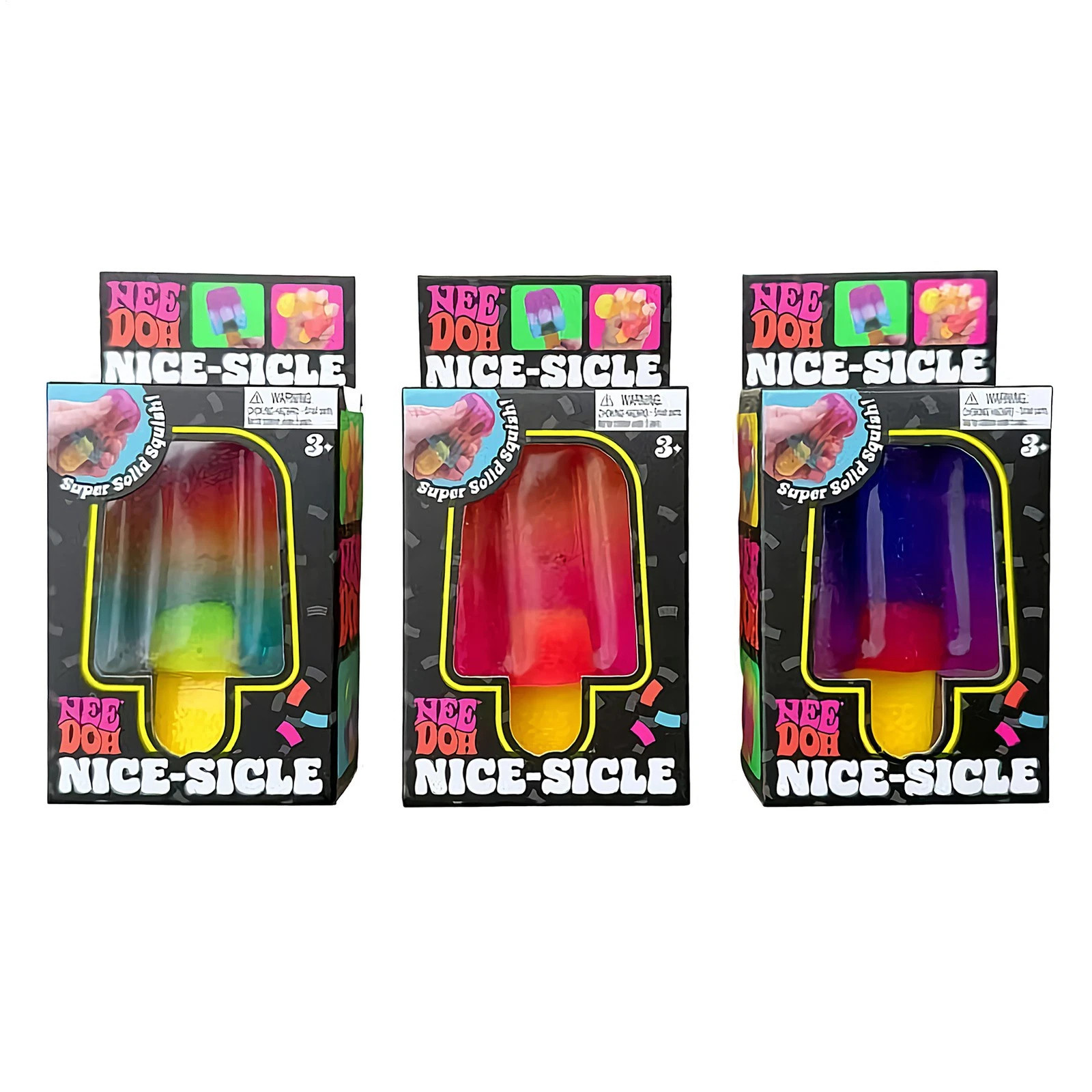 New NeeDoh Nice-Sicle Fidget Squish Toy Popsicle Blind Box Squeeze Ball