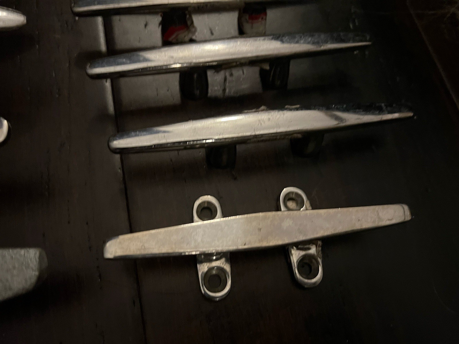 Lot of 15 Stainless Steel Marine Boat Cleats & Anchor Cleat Assorted Sizes NEW