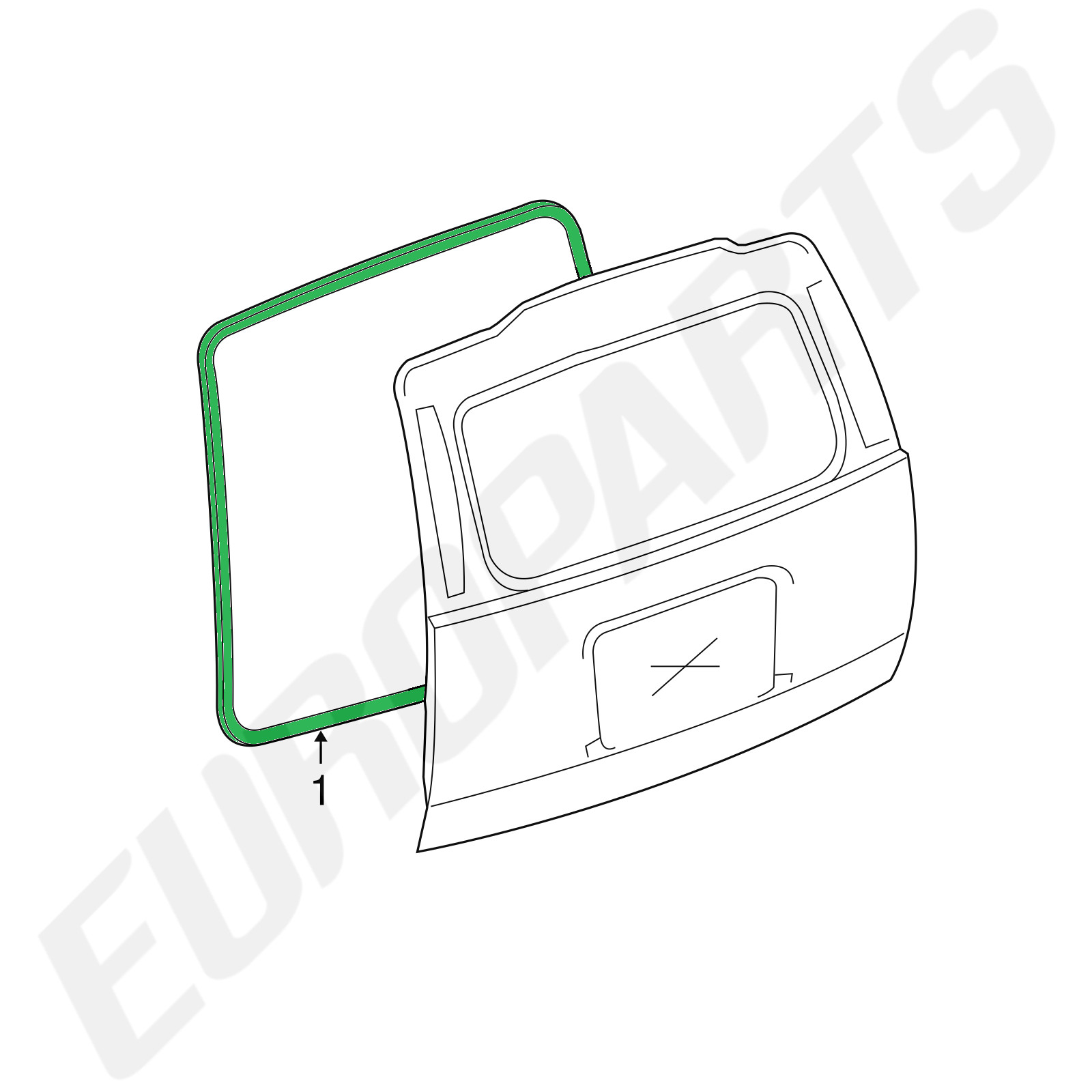 2007-2014 GMT900 Chevrolet Tahoe 5-Piece Door Rubber Seal Weatherstrip Set