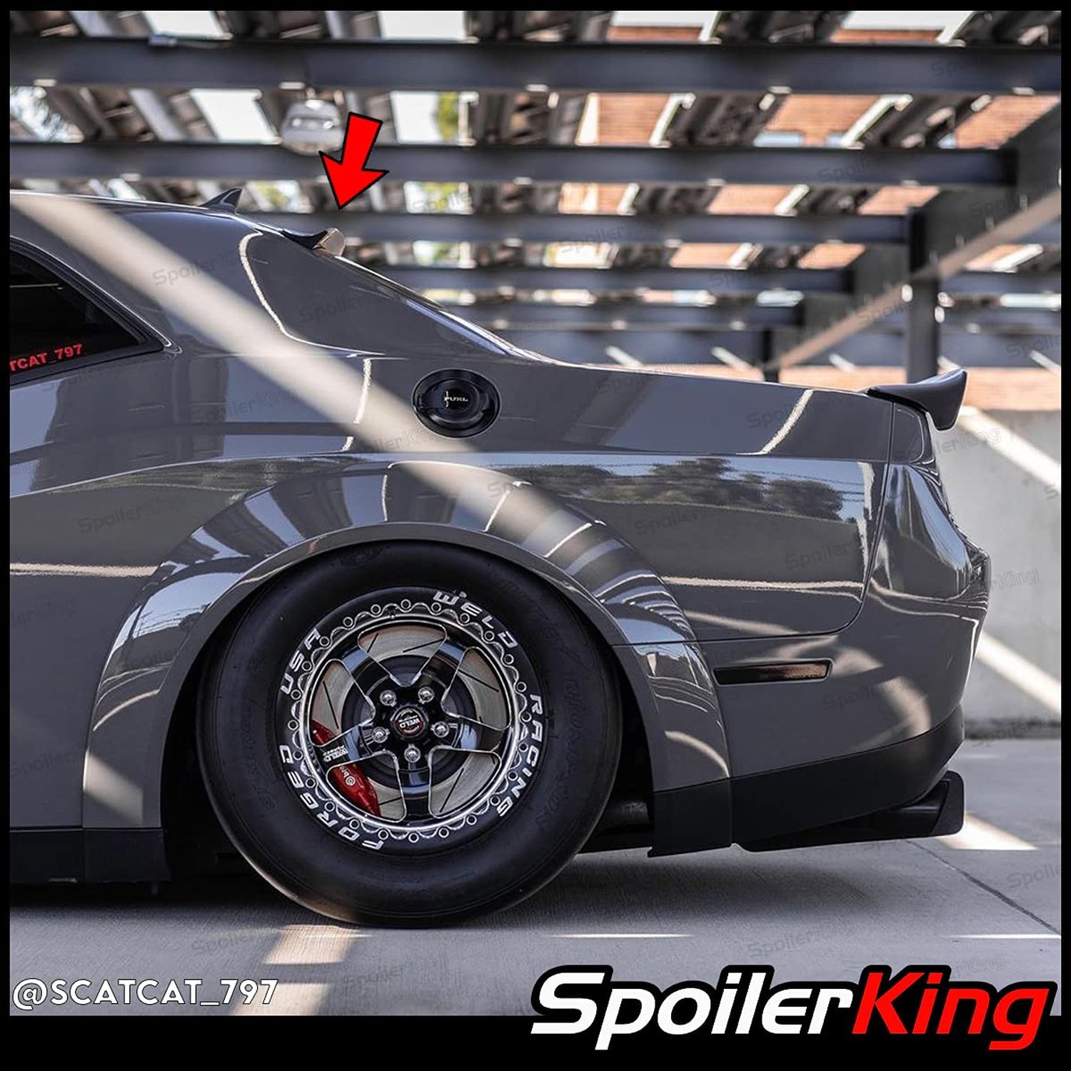 SpoilerKing Roof Spoiler XL Special Edition (380SP) Compatible with Dodge Cha...