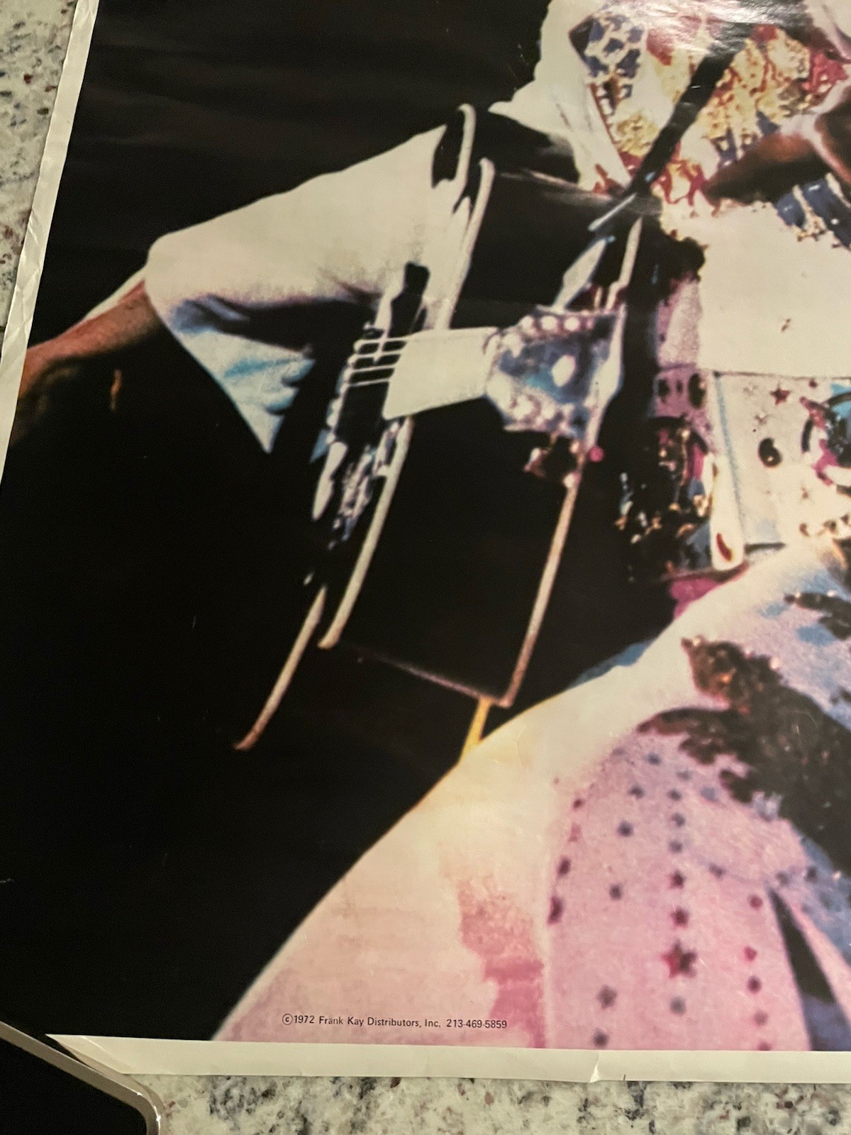 Elvis Poster 1972 Original Rare King of Rock & Roll 23” X 35”