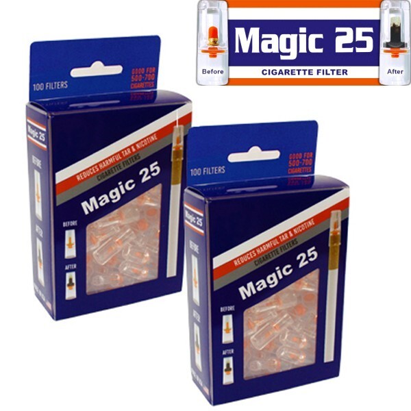2 of Magic 25 Disposable Cigarette Filters Value Pack Free Shipping