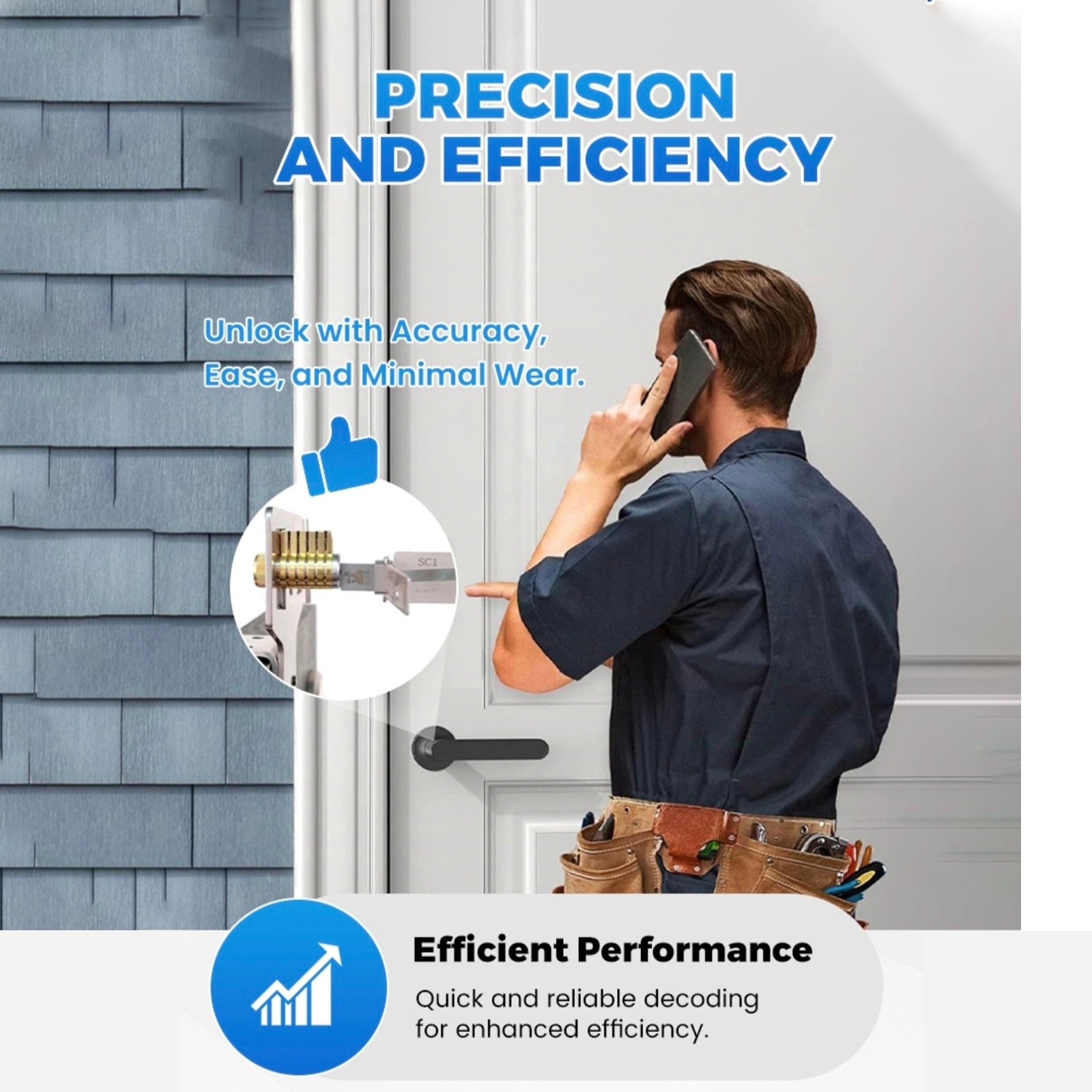 Precision-Hand-Grav-2in1-Pick-Tools 304-Stainless-Steel-Key-Decoder-Model-KW1