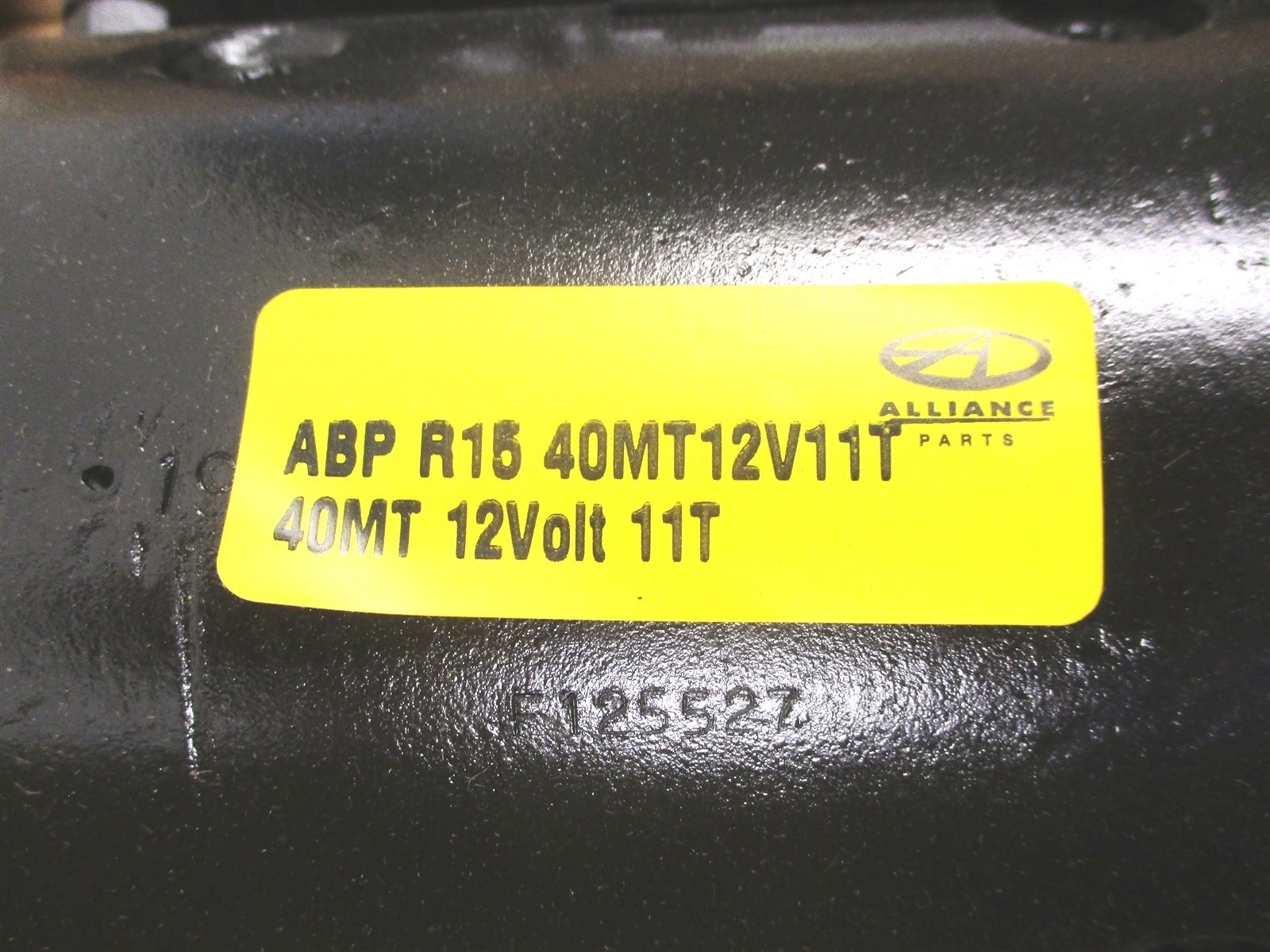 ABP R15 40MT12V11T FOR ALLIANCE STARTER MOTOR 40MT 12V 11 TEETH SAE3