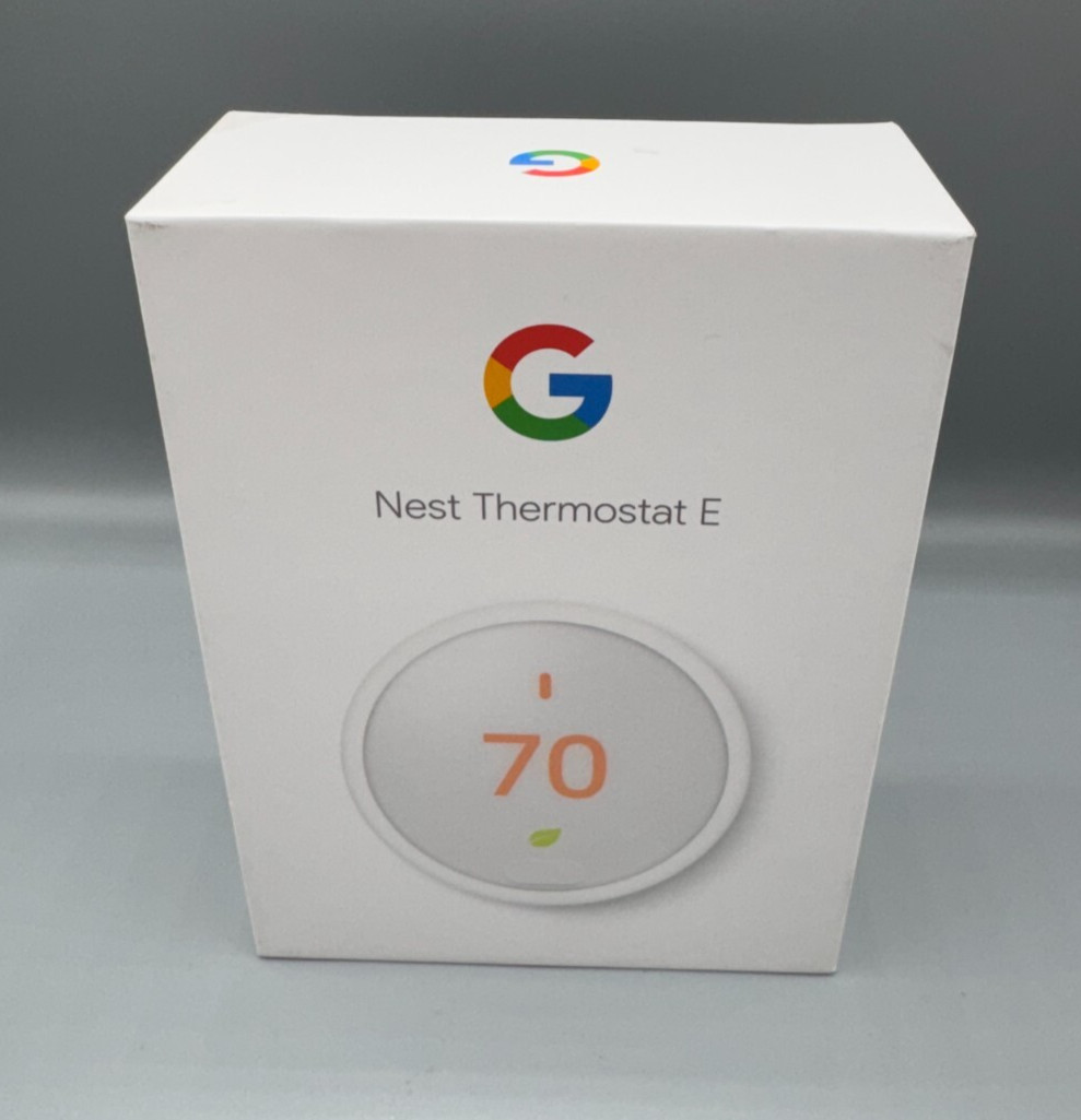 Google Nest Thermostat E T4001ES Programmable Thermostat - White