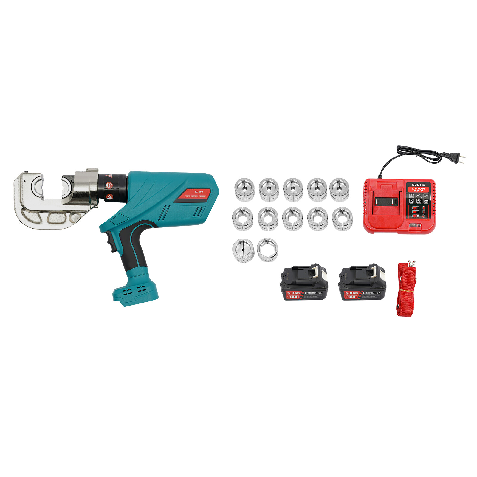 Electric Hydraulic Plier Rechargeable Battery Powered Crimping Tool 18V 10-400m㎡