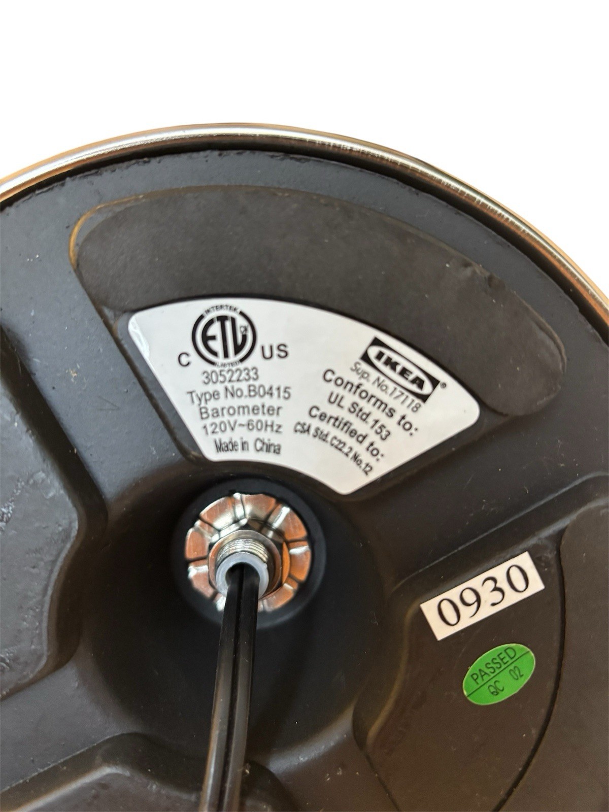 IKEA Barometer Work Lamp Adjustable Arm Desk Light - Stainless Finish No. 2