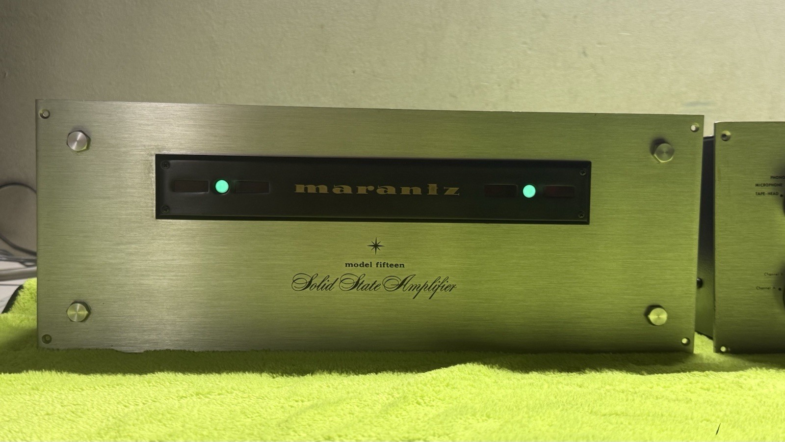 MARANTZ 15 FIFTEEN AMP AMPLIFIER Solid State Stereo 2 mono blocks WORKS GREAT🔥