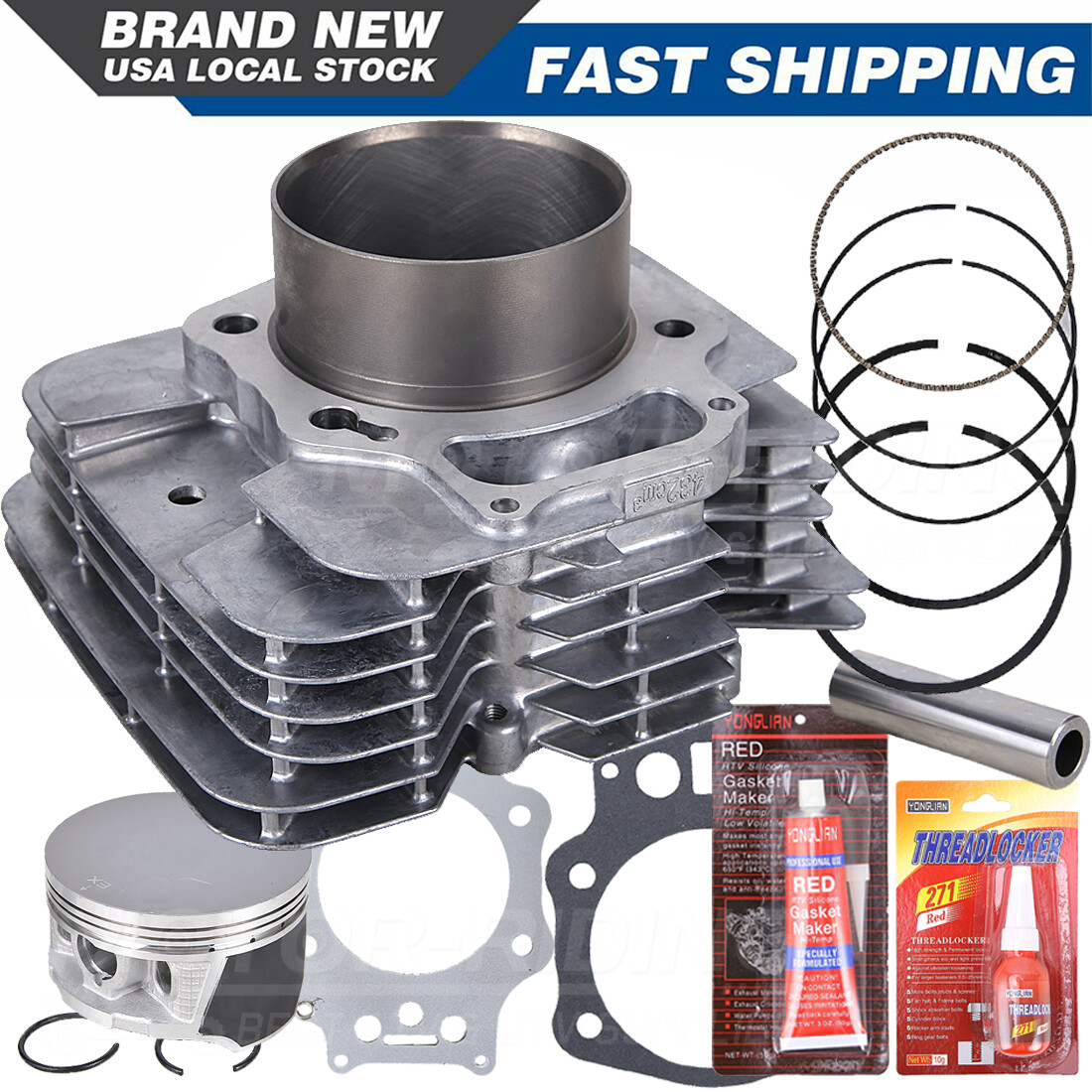 For Honda Foreman TRX 450 ES S FM FE Top End Rebuild Kit Cylinder Piston Gasket