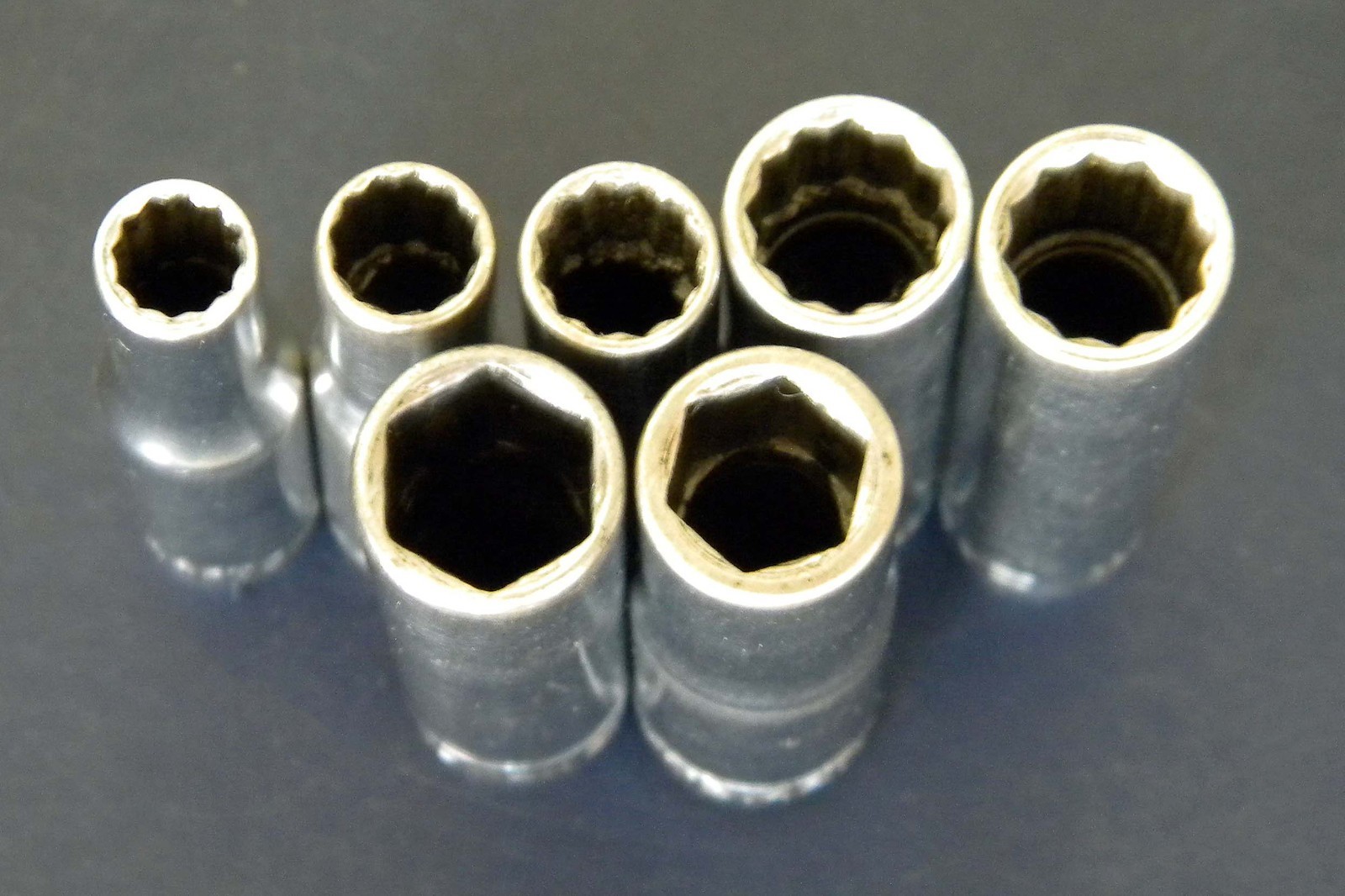 Vtg Craftsman 22 PC =V= 6PT, 12PT SAE Shallow, Deep Sockets, Extensions Lot