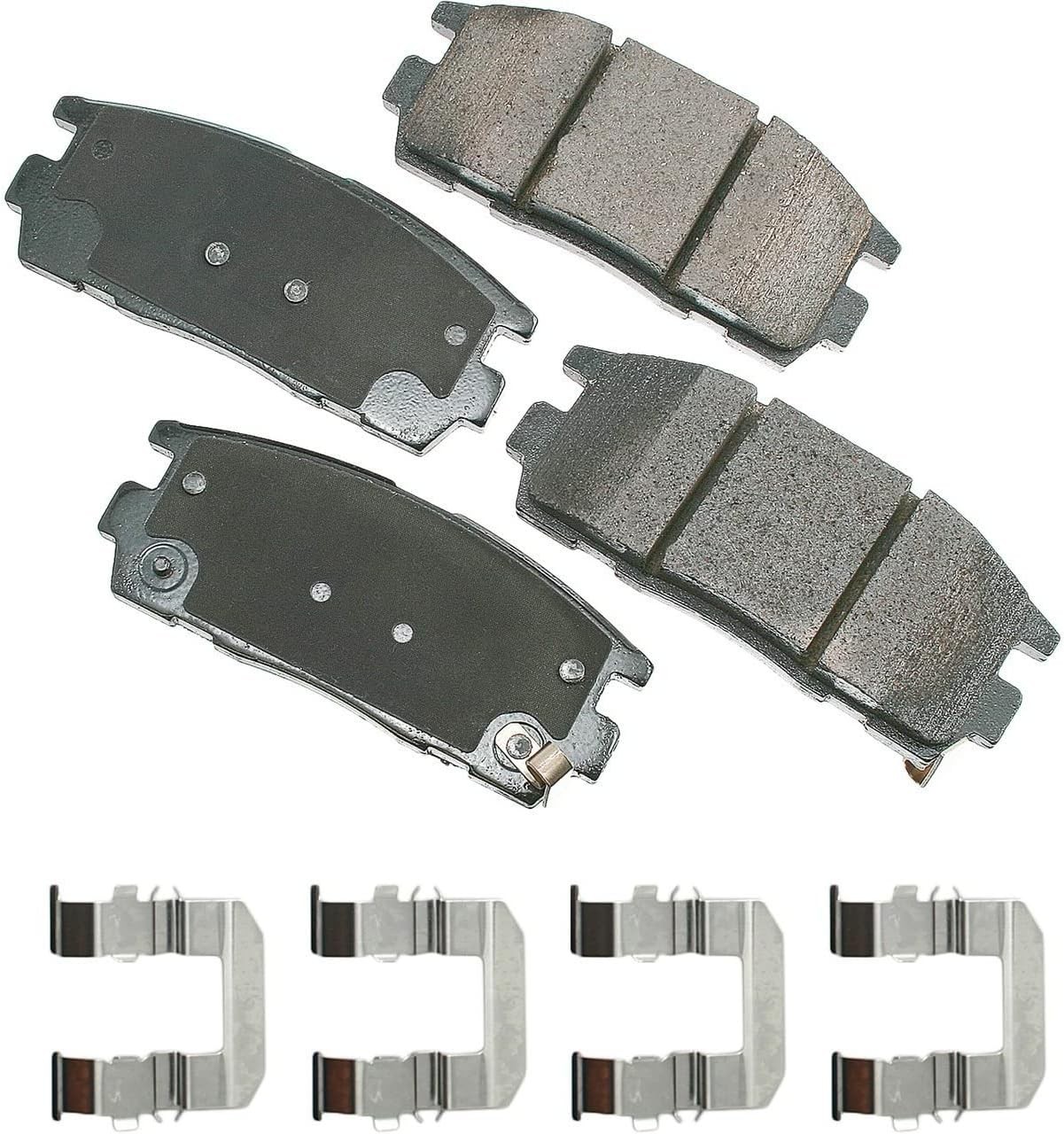 Rear Disc Brake Pad Set OES AKEBONO ACT1275 for Chevrolet, GMC, Pontiac