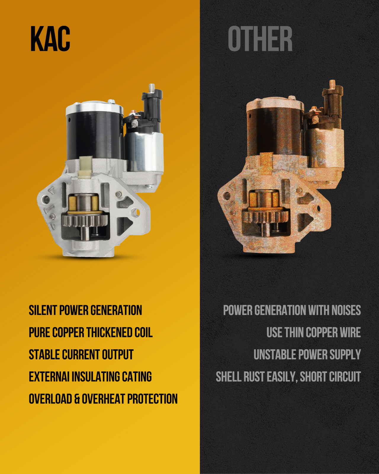 2409801 2509808 2509809 2509811 New Starter For Kohler John Deere 25-098-09 6744