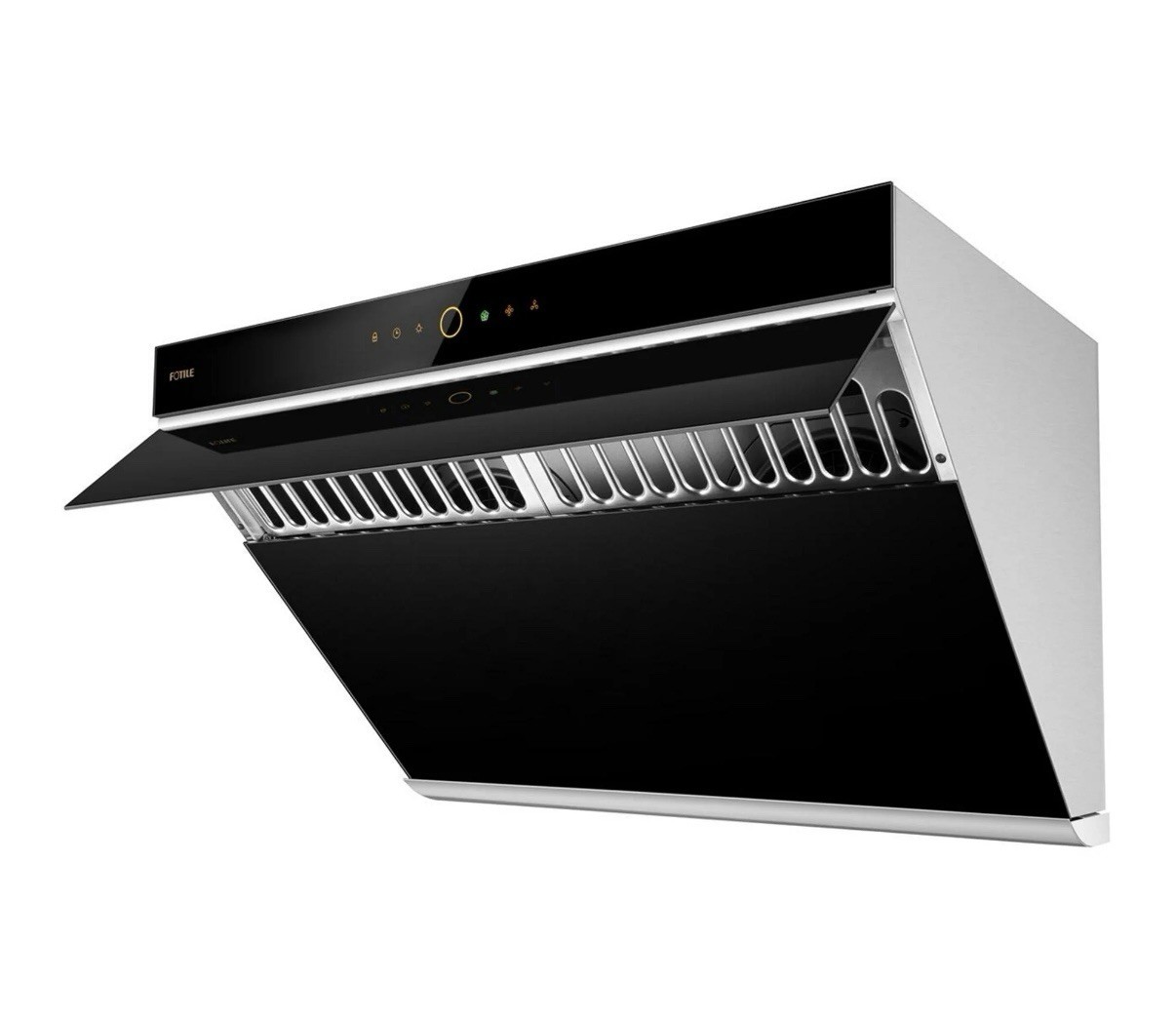 FOTILE JQG9006 30 Inch Under Cabinet Wall Mount Range Hood Black Dual DC Motor