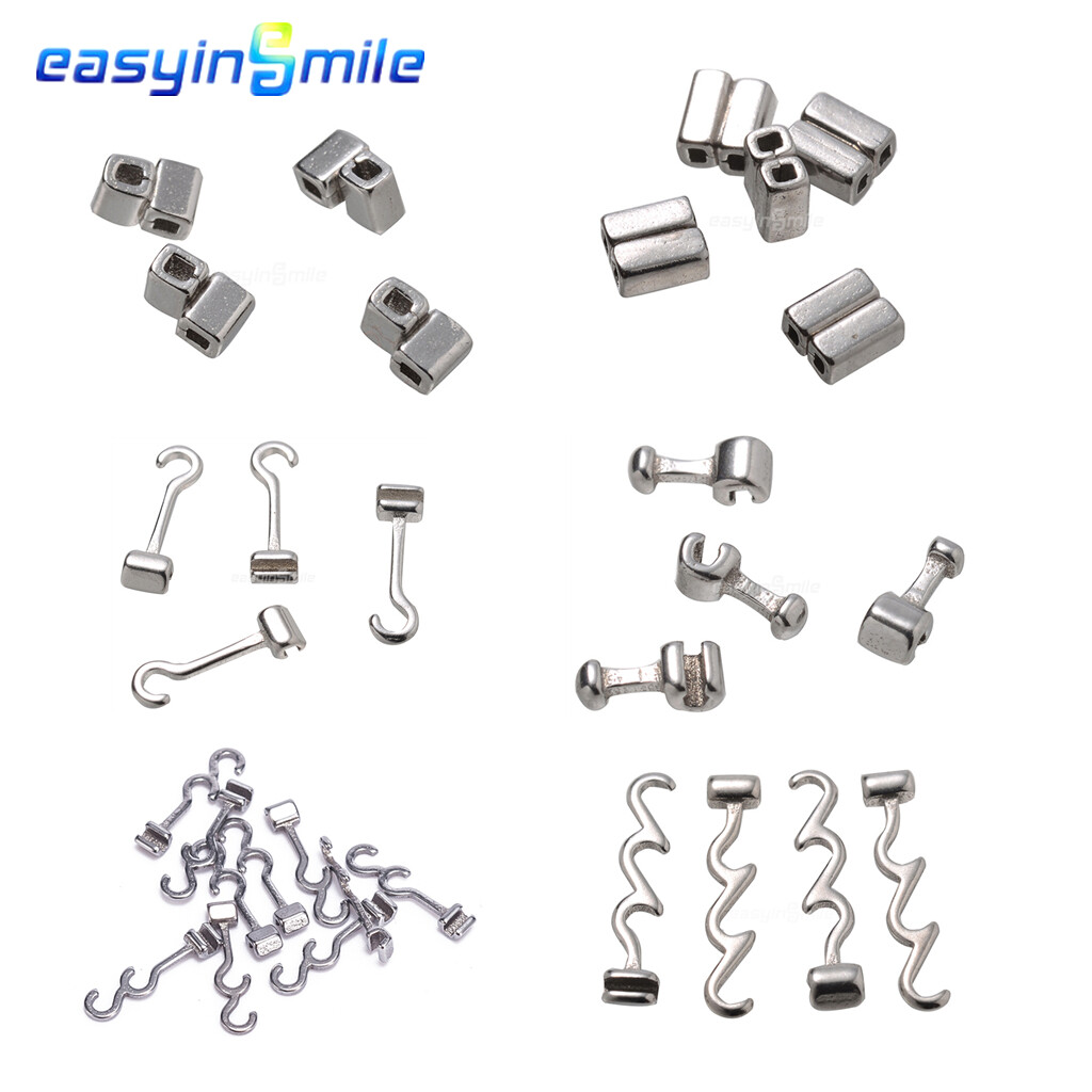 10X Dental Orthodontic Crimpable Hook sliding right/left/long/left for bracket