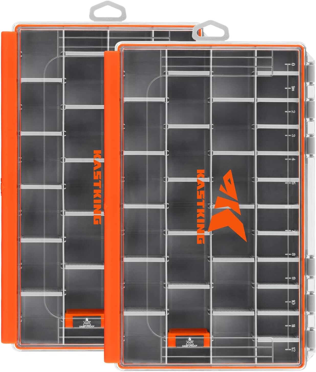 KastKing HyperSeal Waterproof Tackle Box 3600+3700 Tray W/Adjust Divider Storage