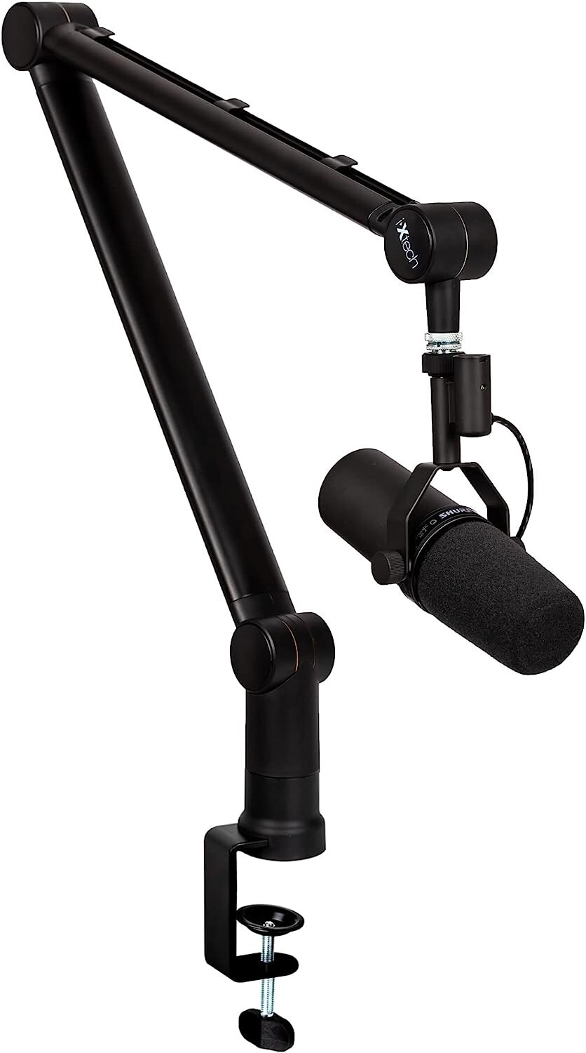 IXTECH Boom Arm-Adjustable 360° Rotatable Microphone Arm-Sturdy Stainless Steel