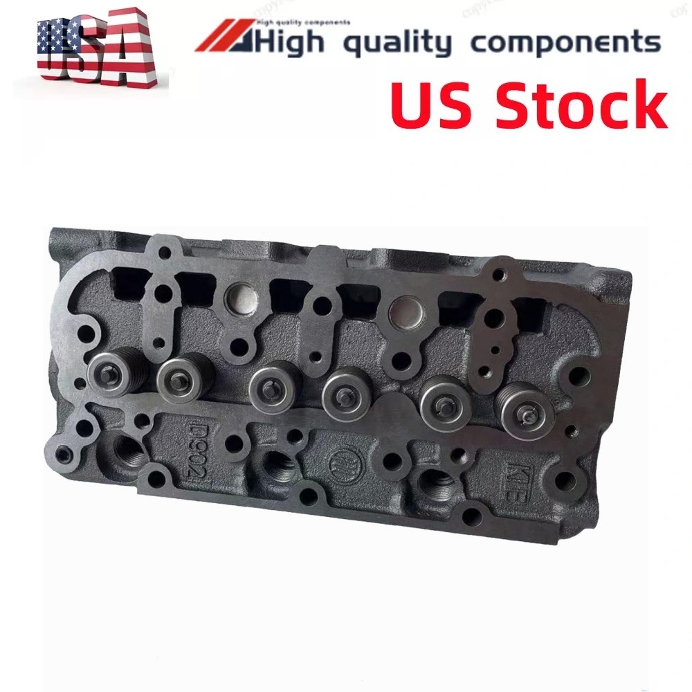 New For Kubota D902 RTV900 Complete Cylinder Head with Valves & Full Gasket Kit
