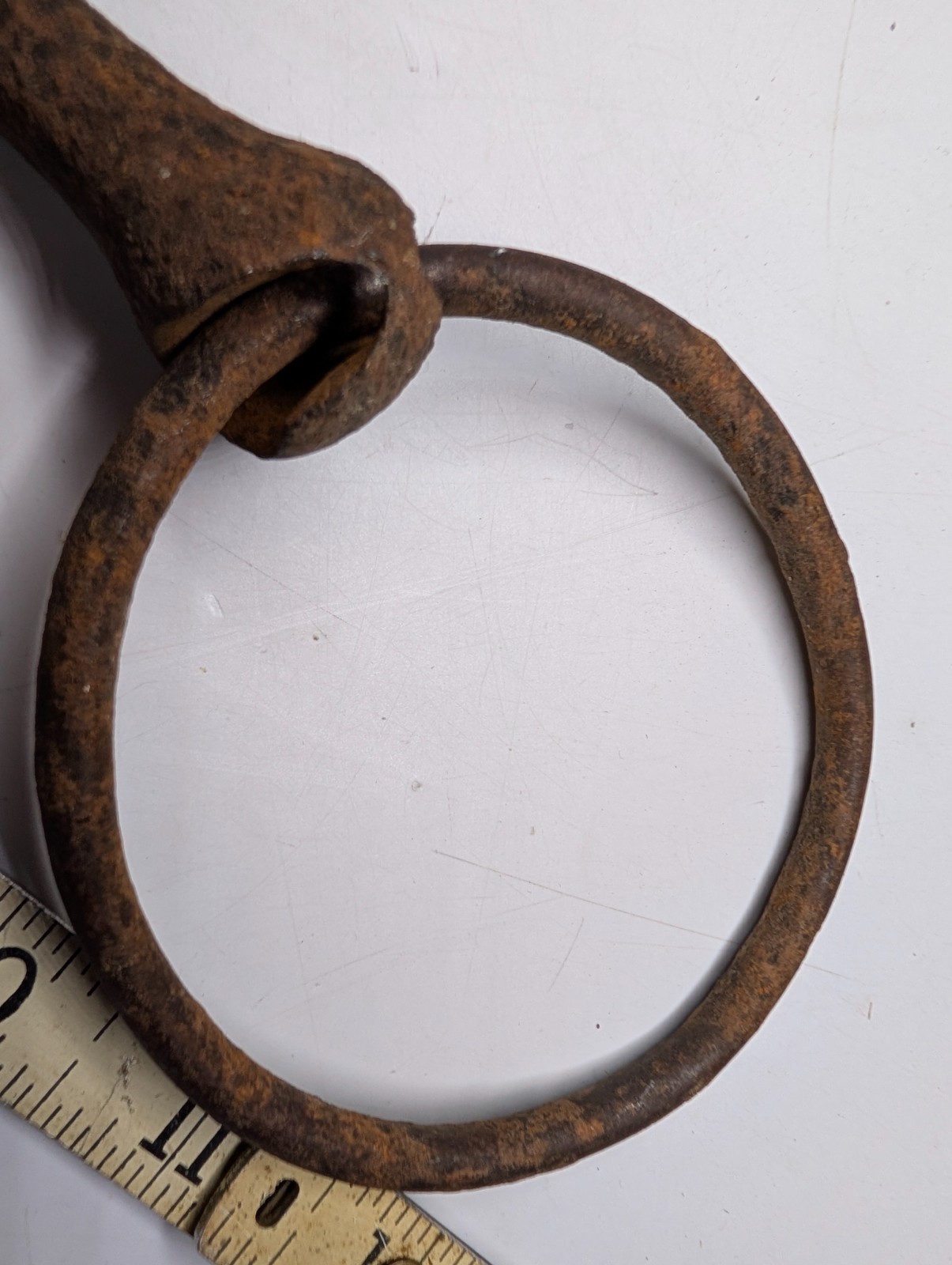 Antique Primitive Forged Iron Horse Bit Snaffle Equestrian Western Farm Decor