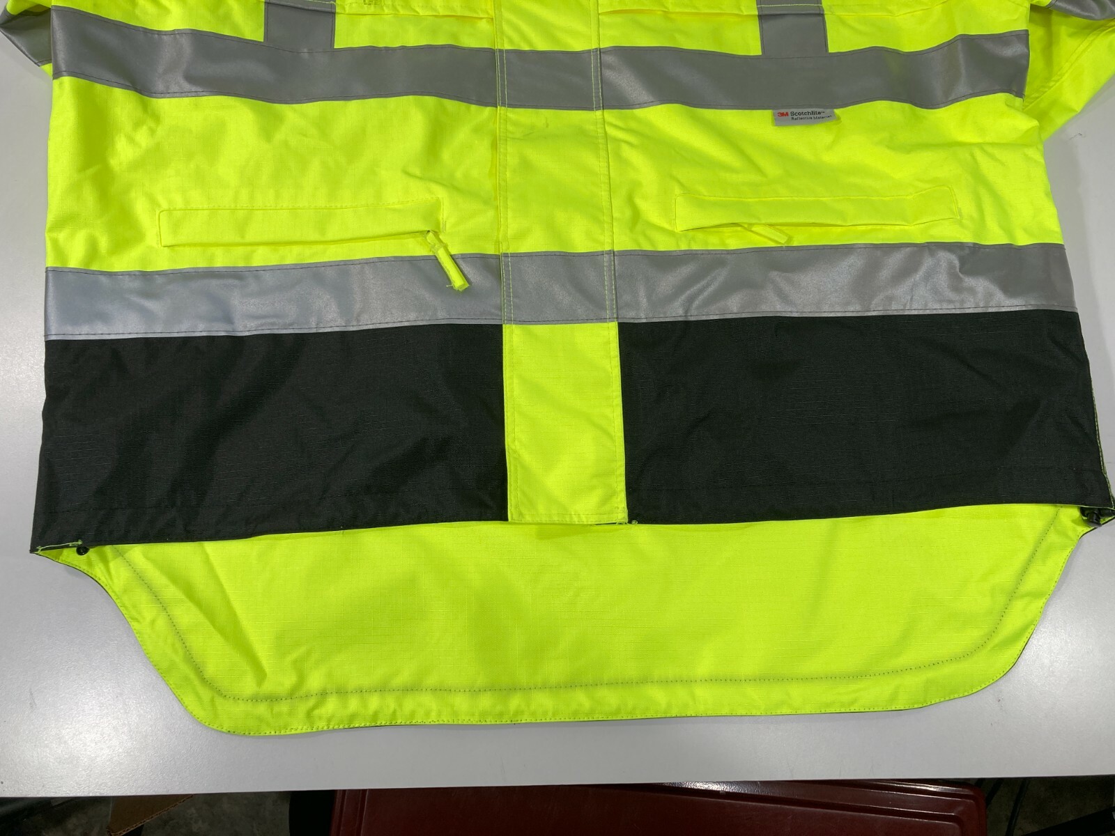 RADIANS RW32-3Z1Y RADWEAR CLASS 3 HEAVY DUTY RIP STOP HI VIS RAIN JACKET COAT MD