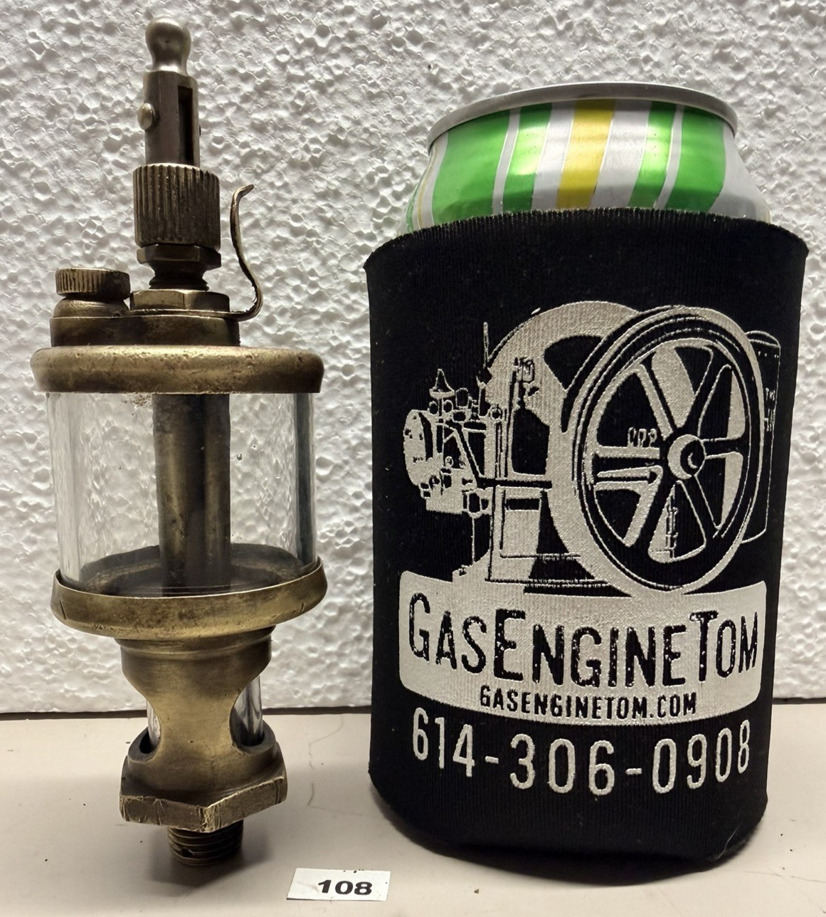 Brass Cylinder Oiler Small IHC M Famous Mogul Hit Miss Engine 1/4" NPT