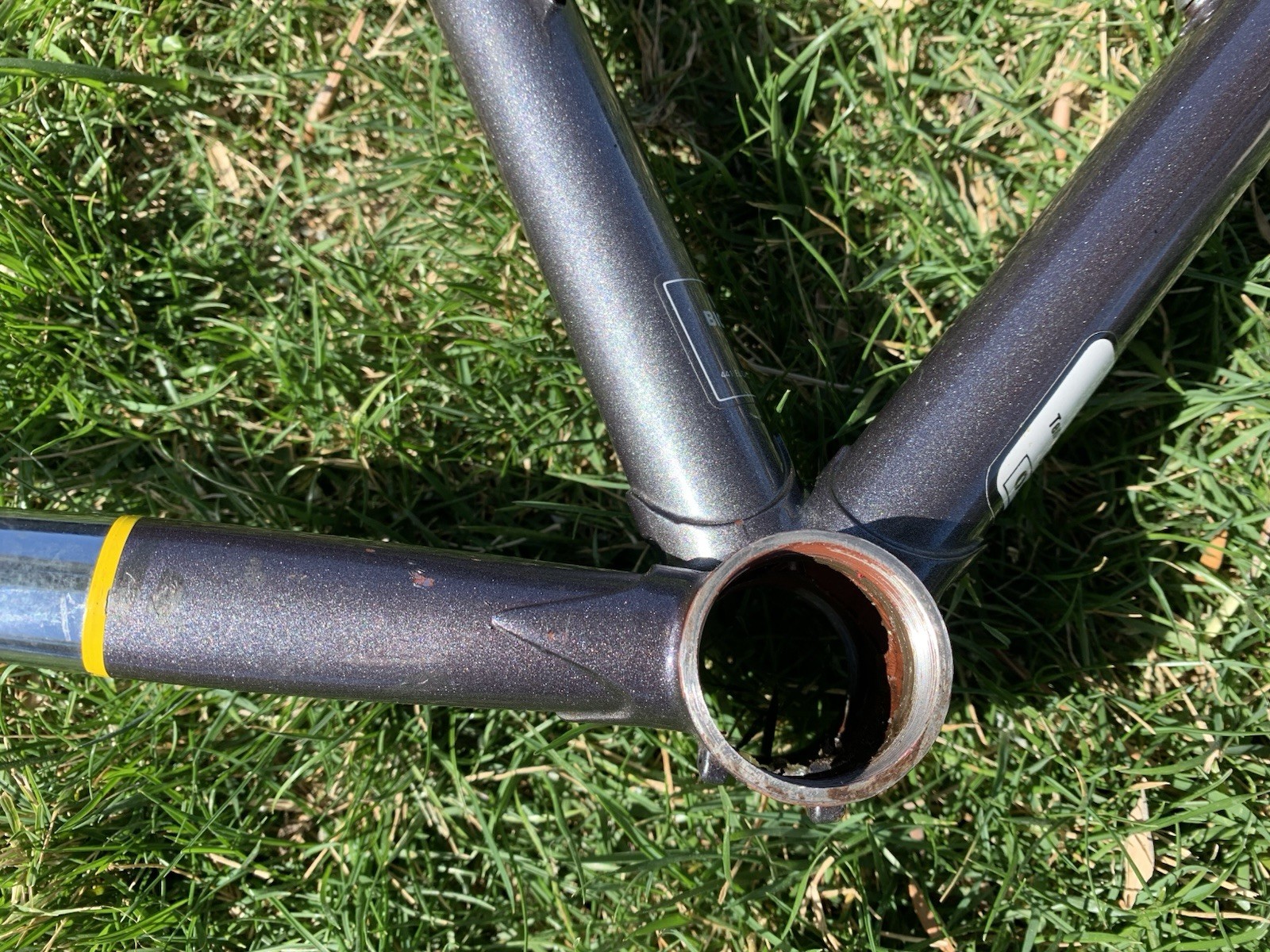 62cm x 60cm 1991 Guerciotti Steel Road Bike Frame Columbus TSX Clears 30mm Tire!