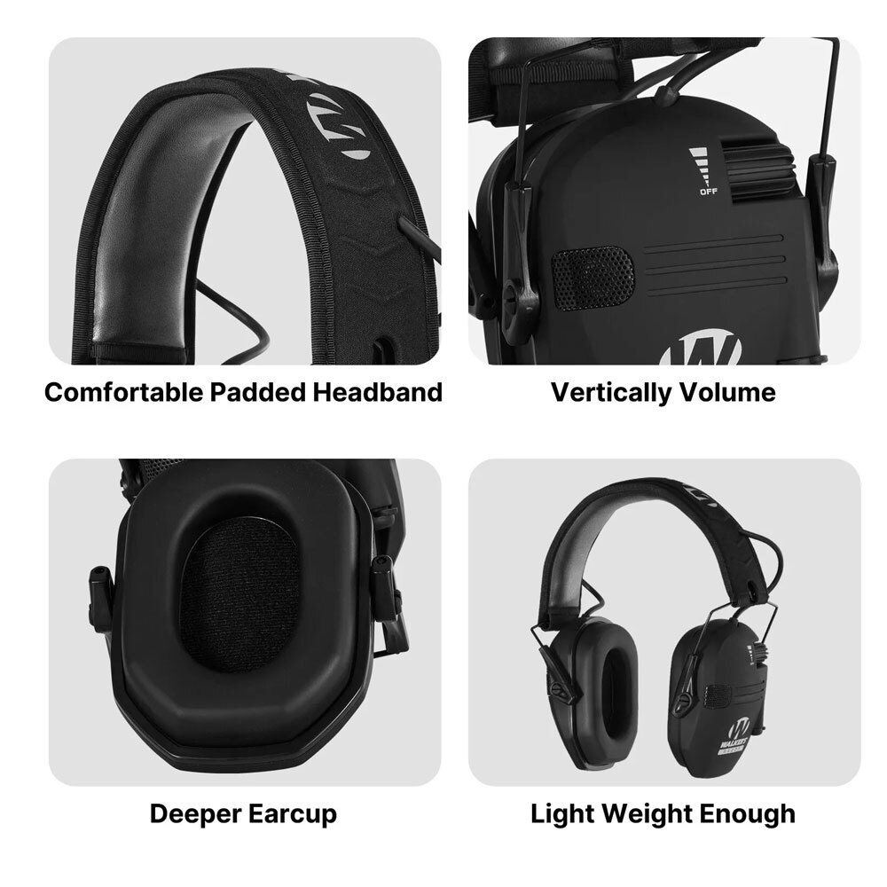 Electronic Shooting Ear Muff Slim Razor Shooting Anti-noise Earphone New