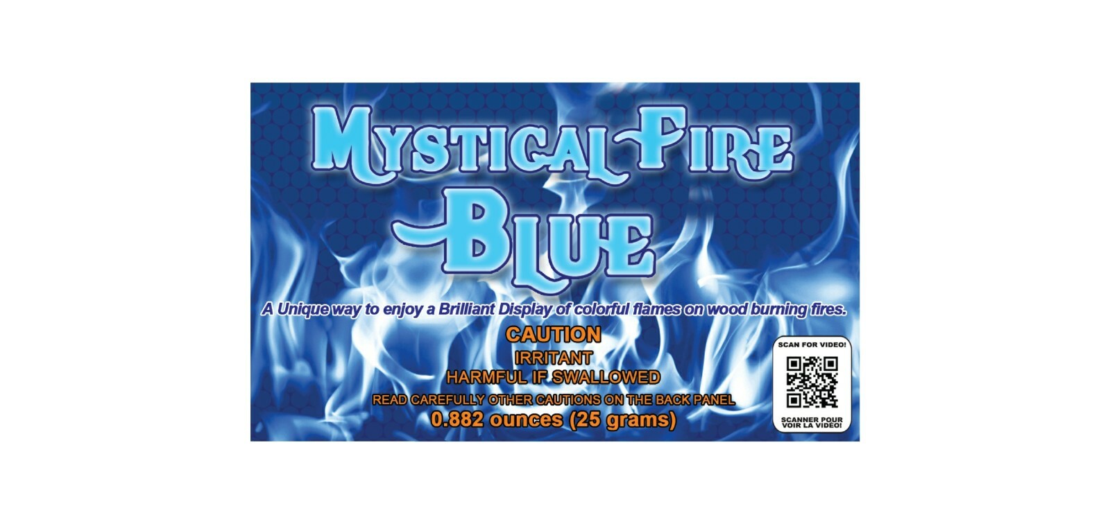 Mystical Fire Blue Campfire Fireplace Colorant Packets (25 Pack)