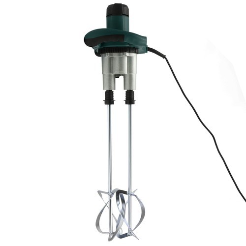 1800w Concrete Mortar Mixer Cement Grout Plaster Stirrer Double Paddle Mixer USA