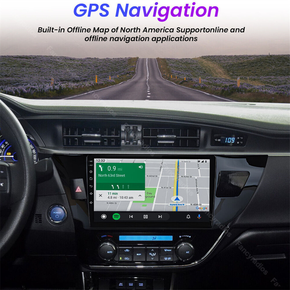 For Toyota Corolla 2014 2015 2016 Android 13 Car Stereo Radio GPS Navi CarPlay