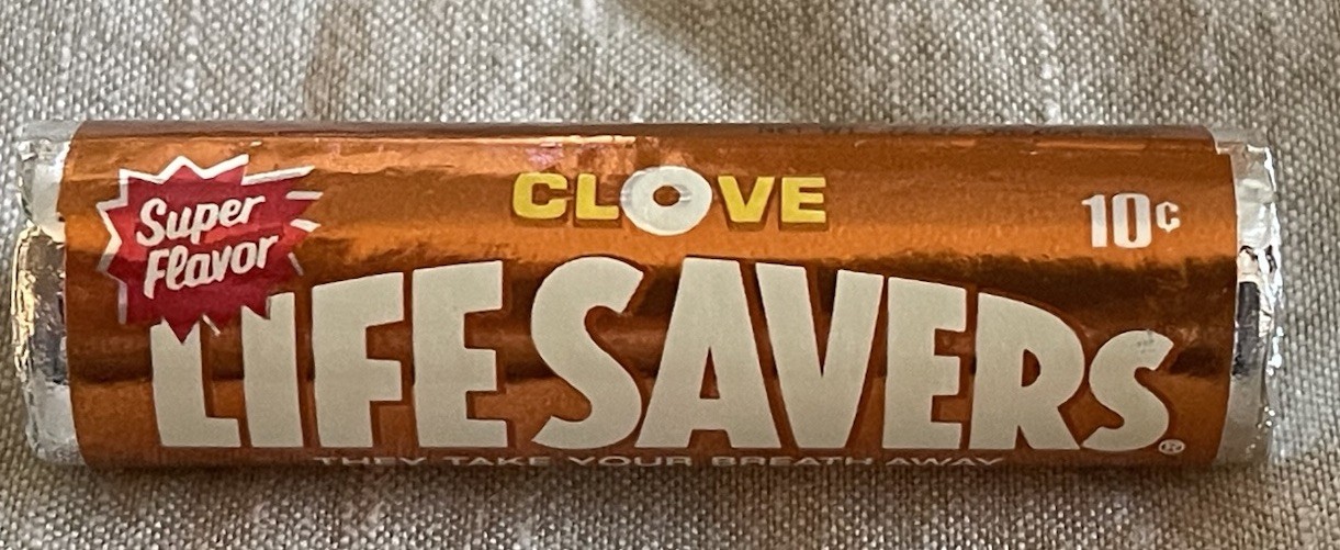 Vintage 1970’s CLOVE LIFE SAVERS CANDY ROLL Unopened New Old Stock Mint Cond!!