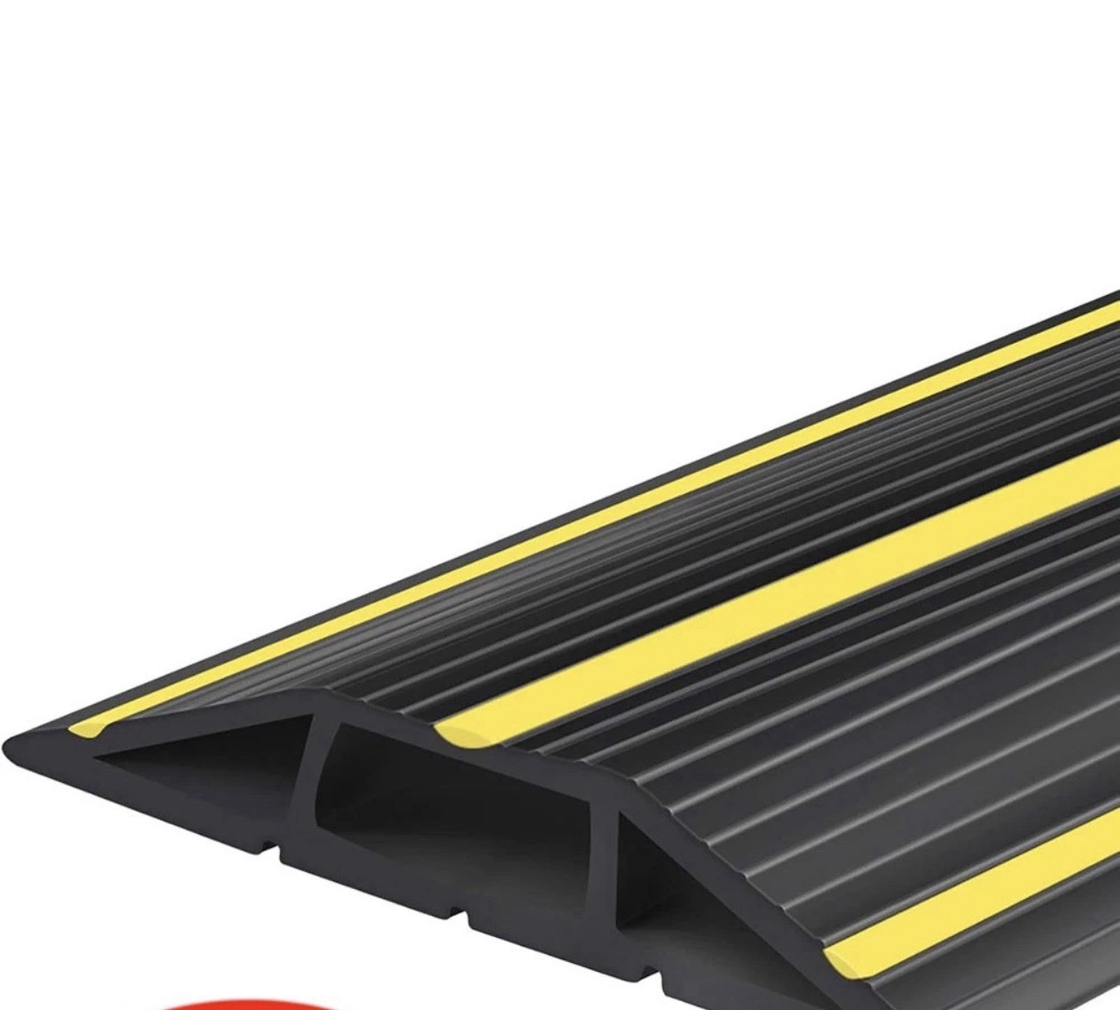 10Ft Floor Cord Cover Heavy Duty Floor Cable Cover 3 Channels Cable Prot