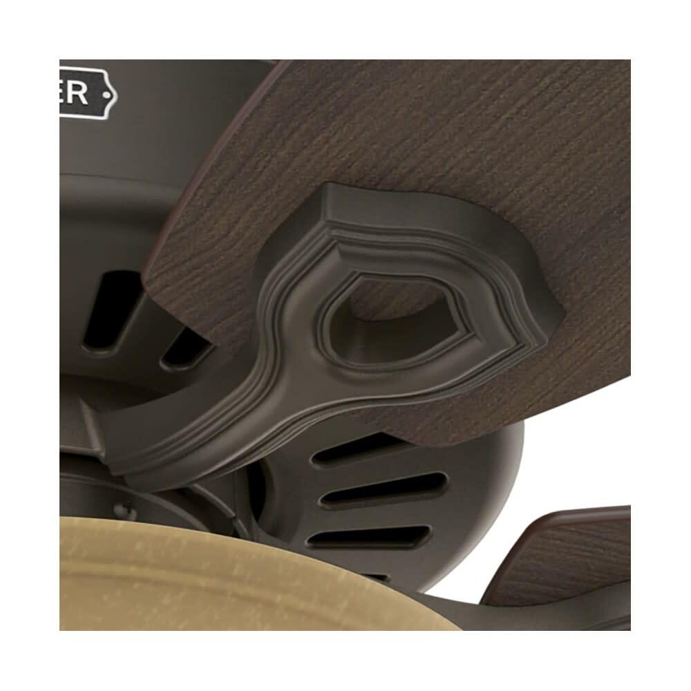 Hunter Fan Builder Deluxe Ceiling Fan 52In Bronze Brazilian Cherry