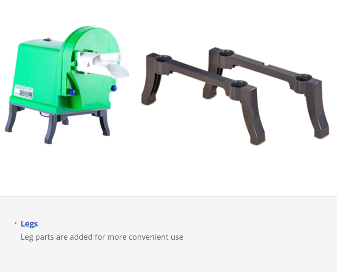 Legs Set Replacement for Shin Young Scallion Slicer Machine (SY-1608)