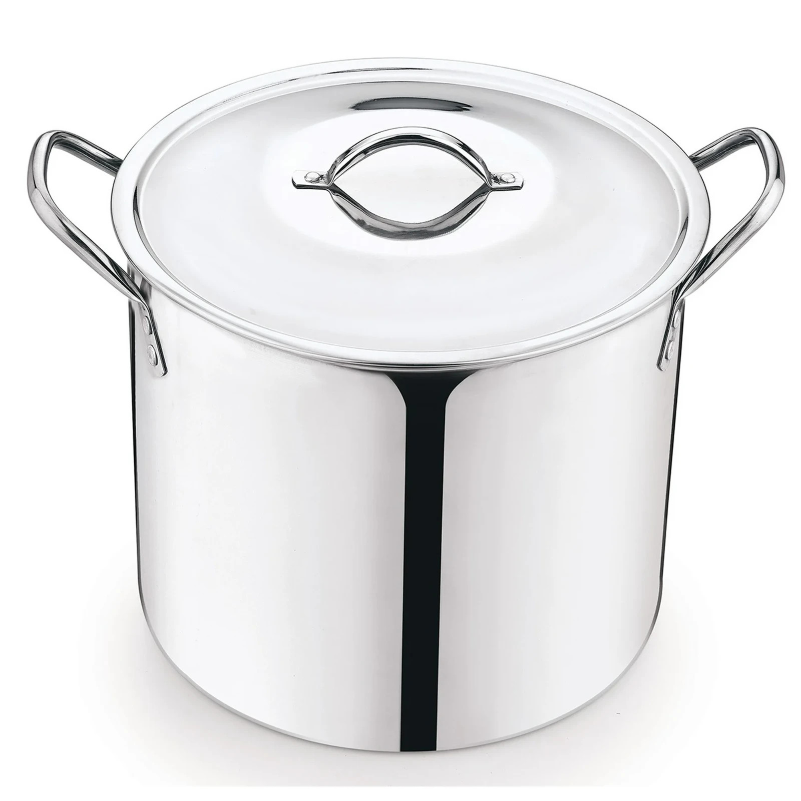 Mainstays 12-Qt Stainless Steel Stock Pot with Metal Lid
